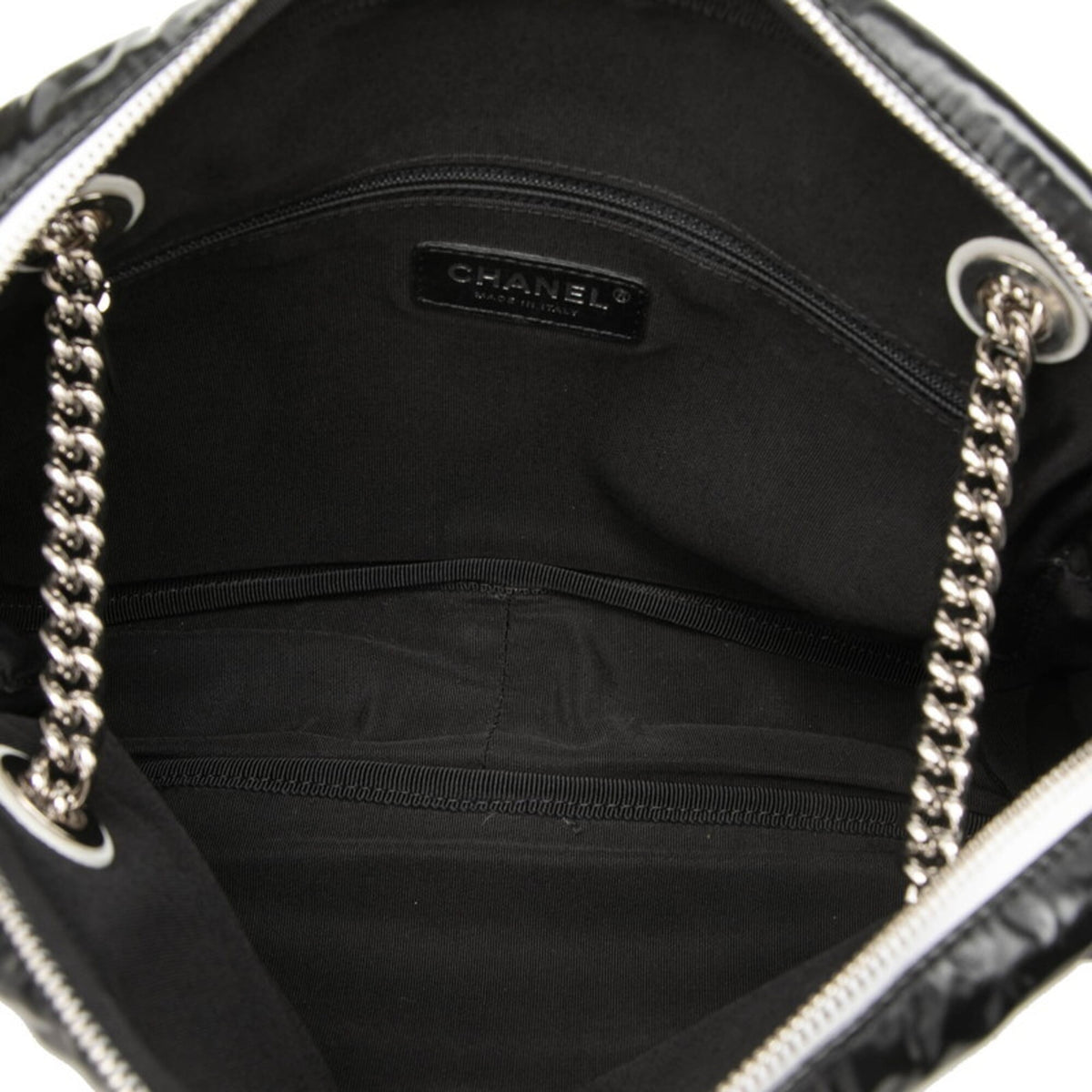 Chanel Black White Pvc Shoulder Bag (Pre-Owned)