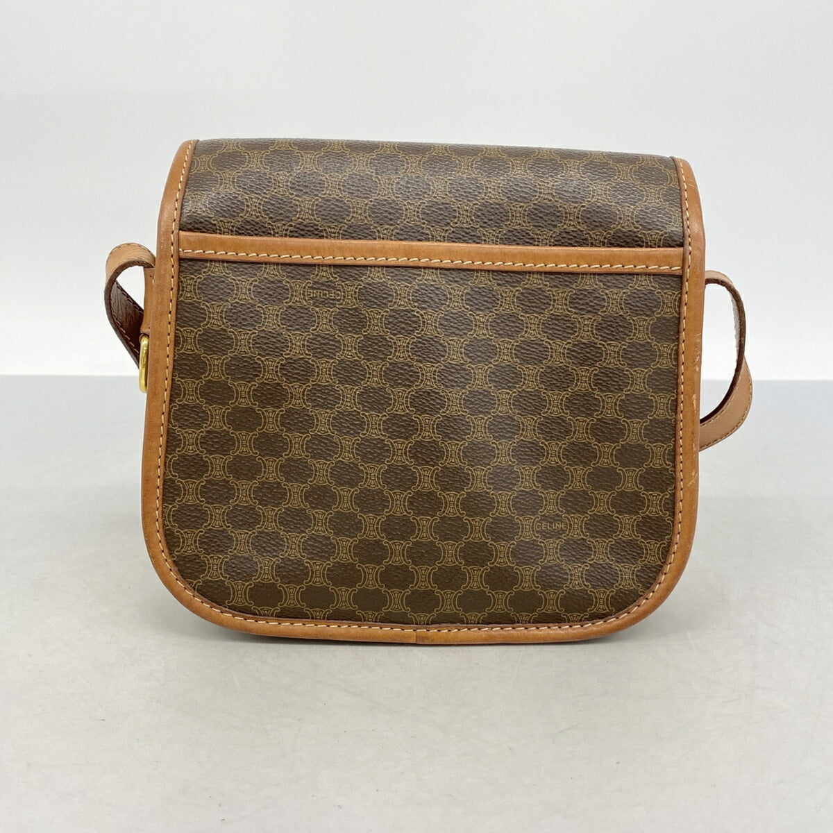 Celine Brown Pvc Shoulder Bag (Pre-Owned)