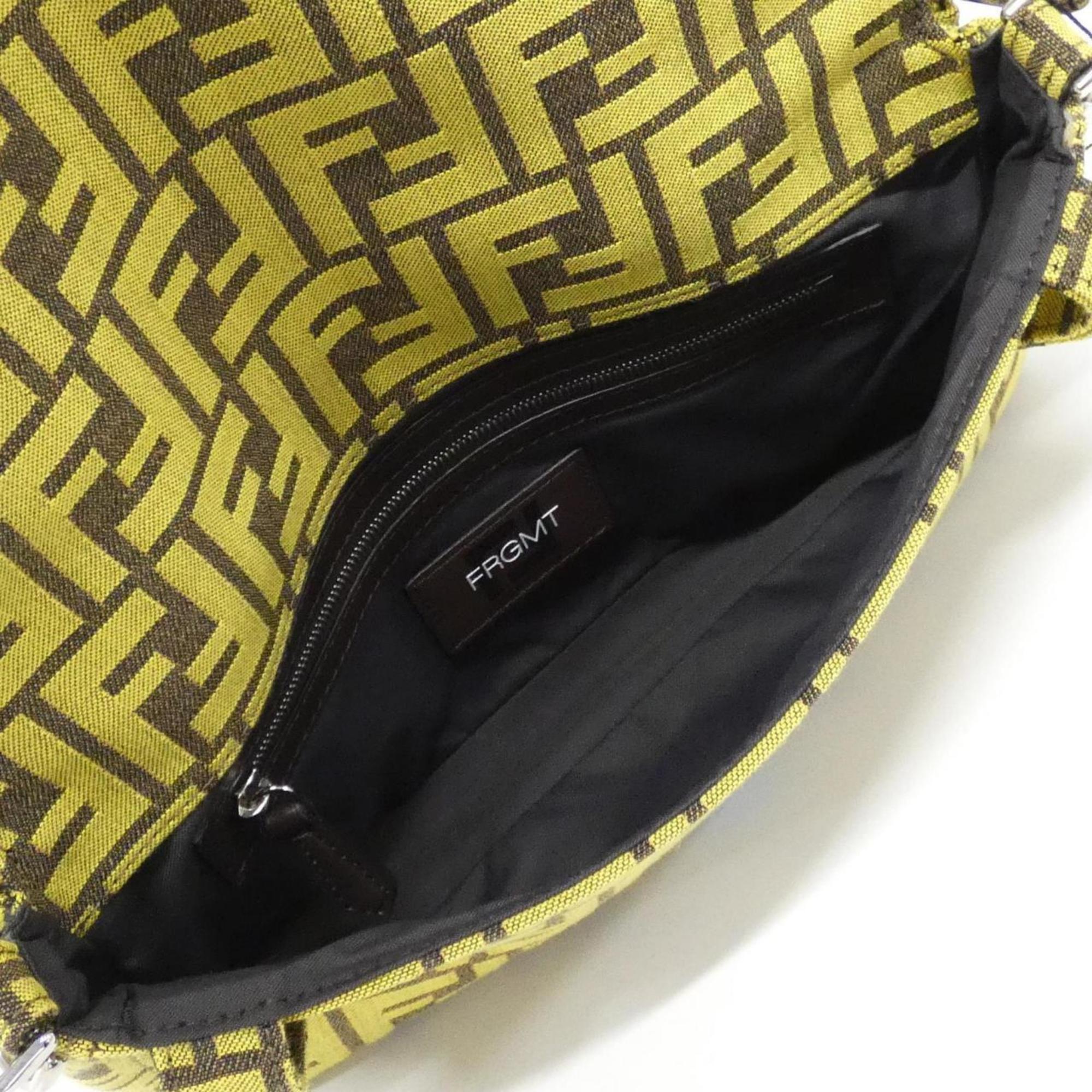 Fendi Yellow Canvas Handbag (Pre-Owned)