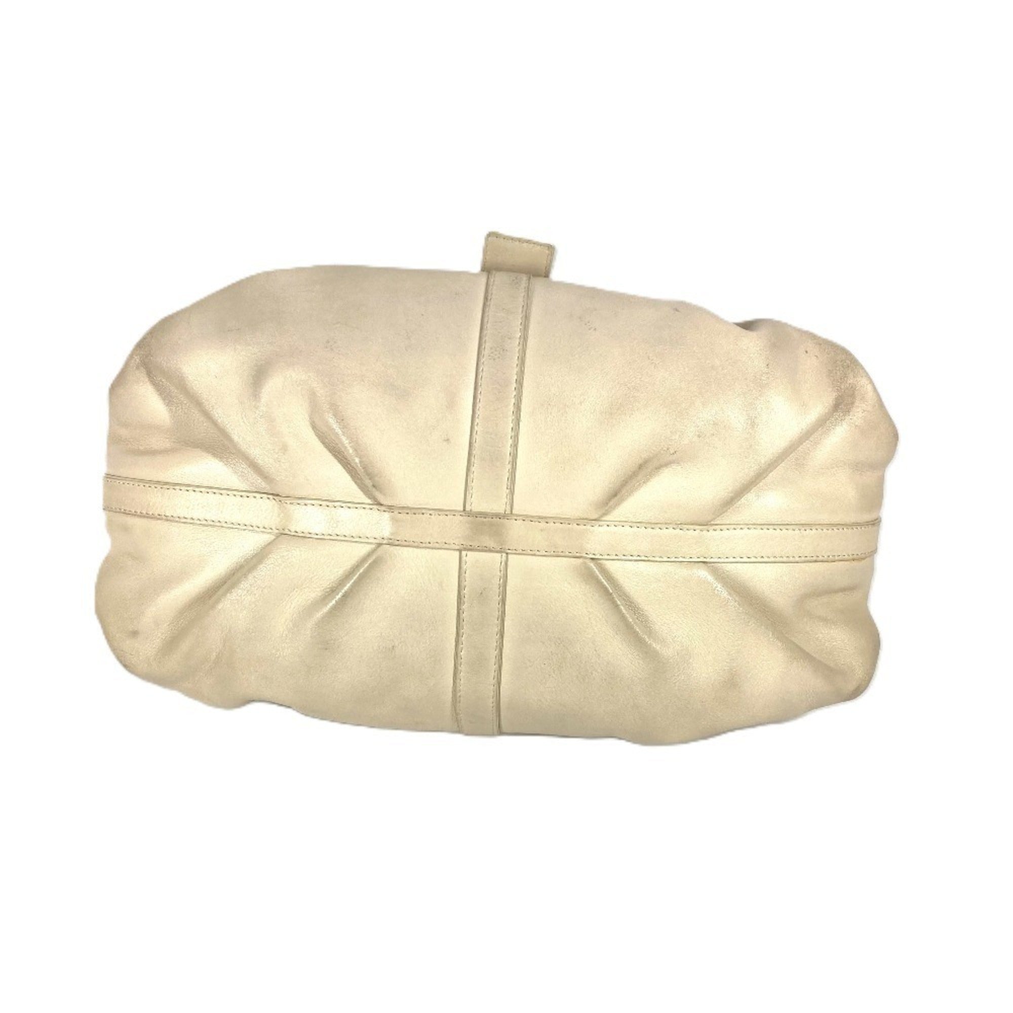 Bvlgari Chandra Beige Leather Handbag (Pre-Owned)