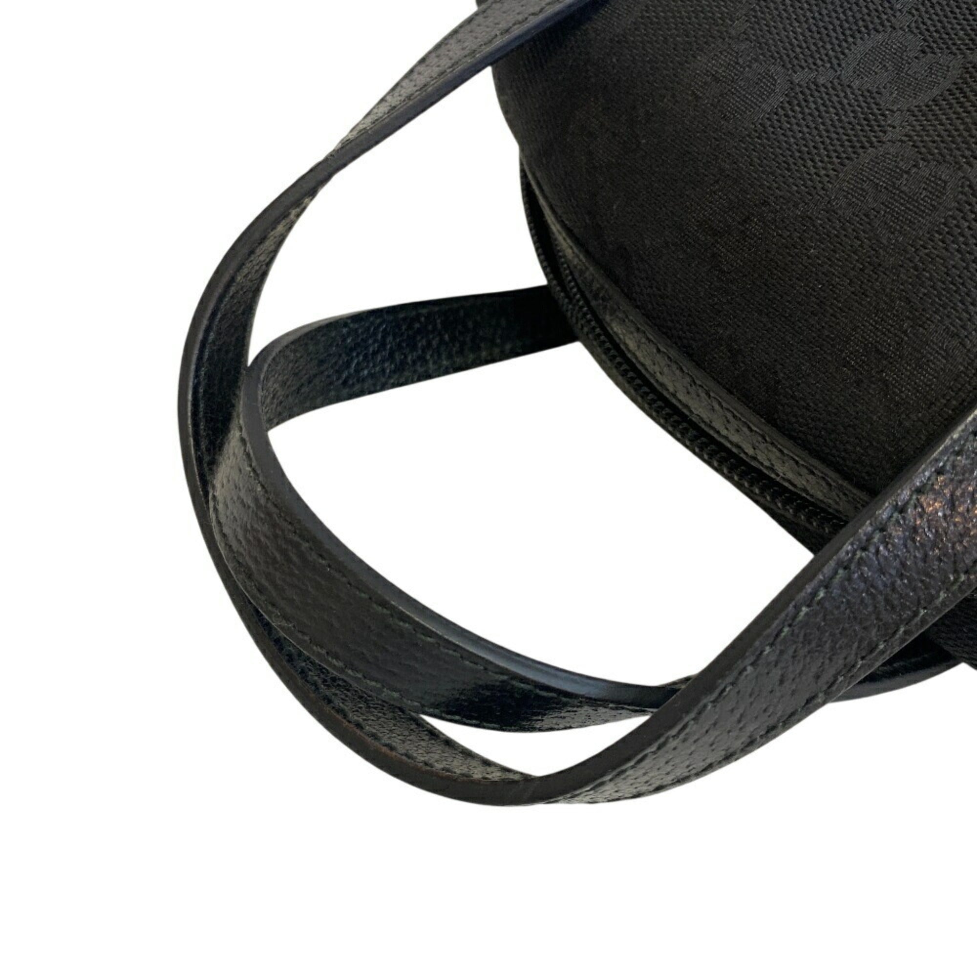 Gucci Black Gg Canvas Handbag (Pre-Owned)