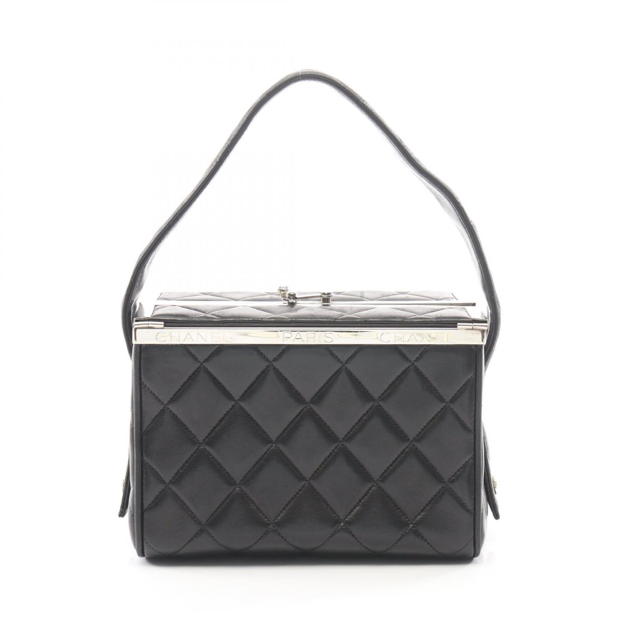 Chanel Black Leather Handbag (Pre-Owned)