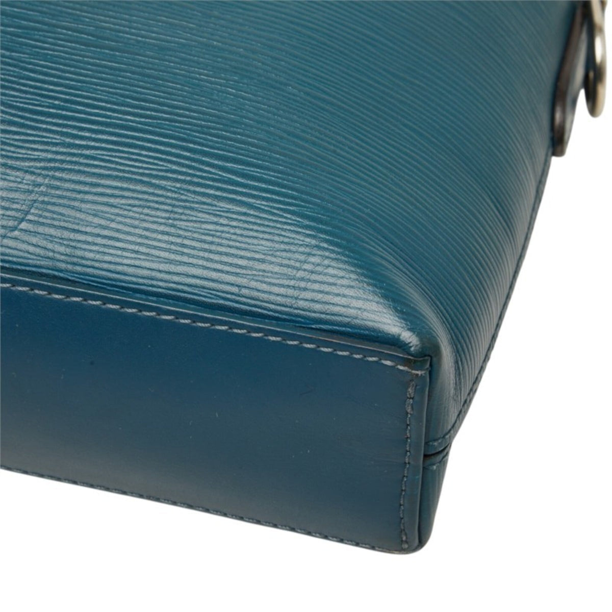 Louis Vuitton Toledo Blue Leather Briefcase (Pre-Owned)