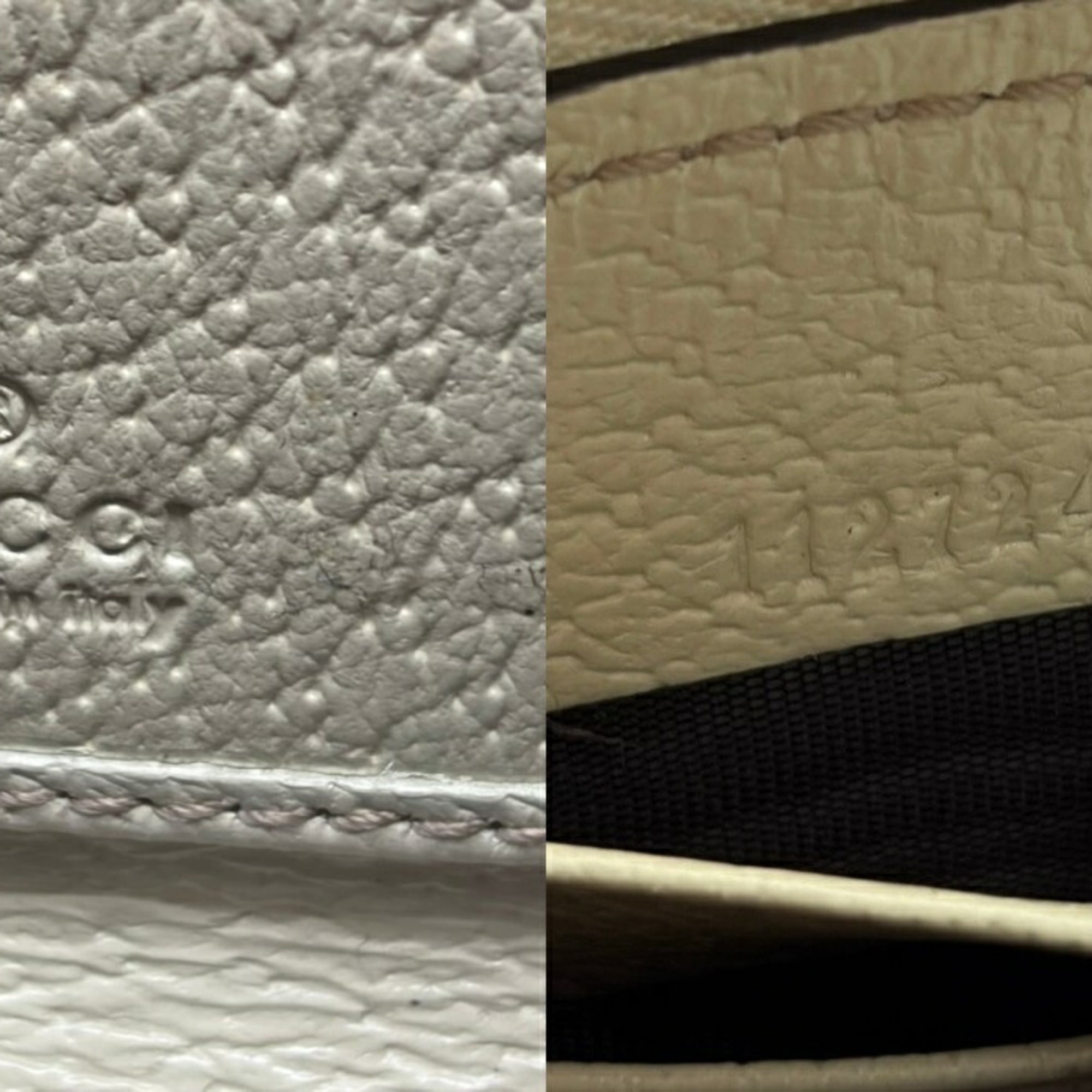 Gucci Beige Canvas Leather Long Wallet (Bi-Fold) (Pre-Owned)