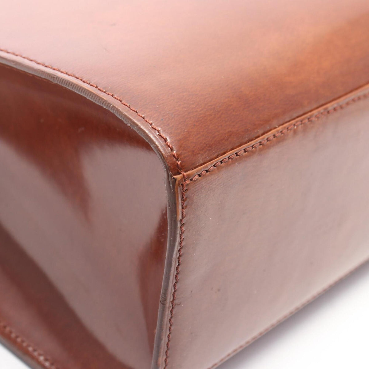 Cartier Panthère Brown Leather Tote Bag (Pre-Owned)