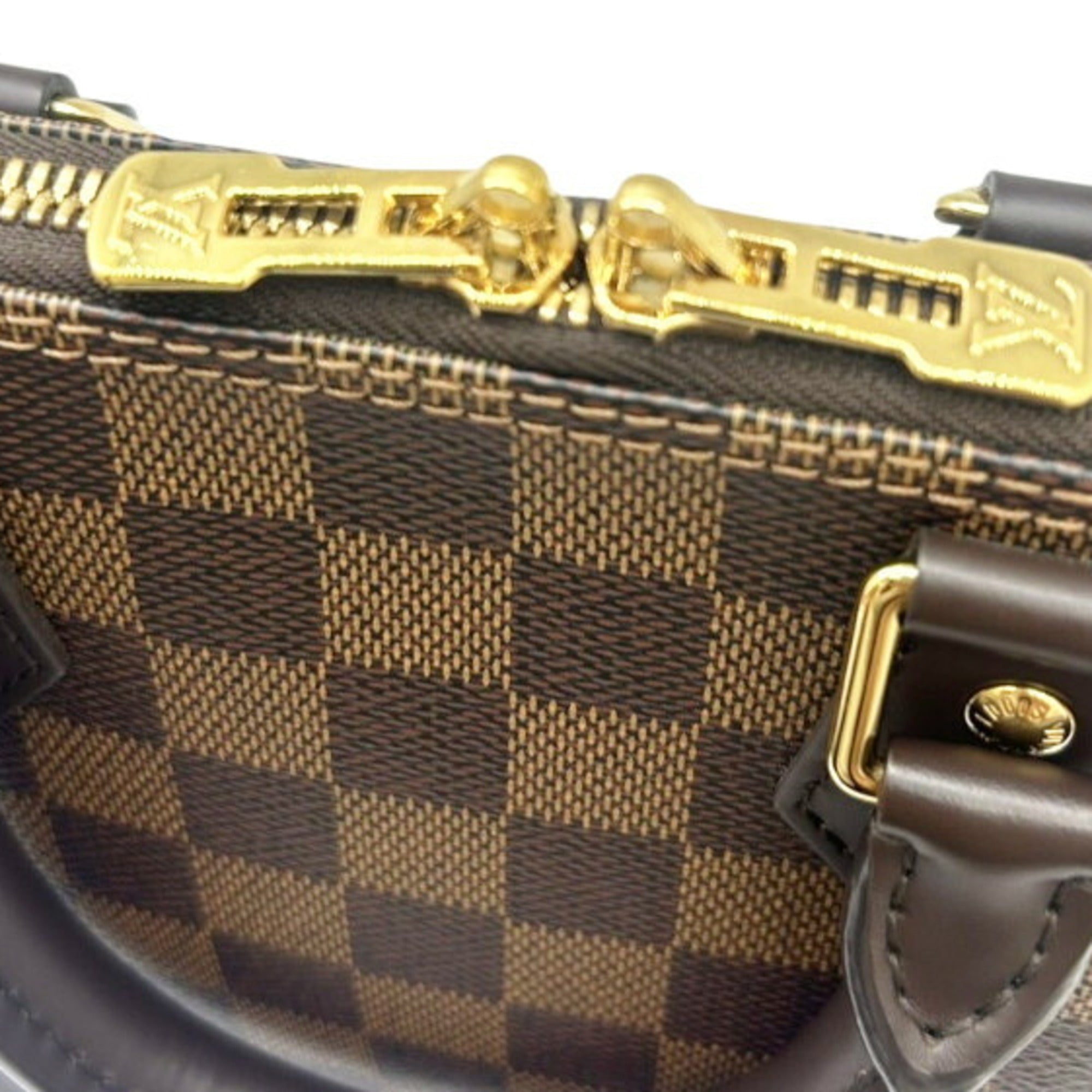 Louis Vuitton Damier Brown Damier Canvas Ebene Damier Canvas Handbag Shoulder Bag (Pre-Owned)