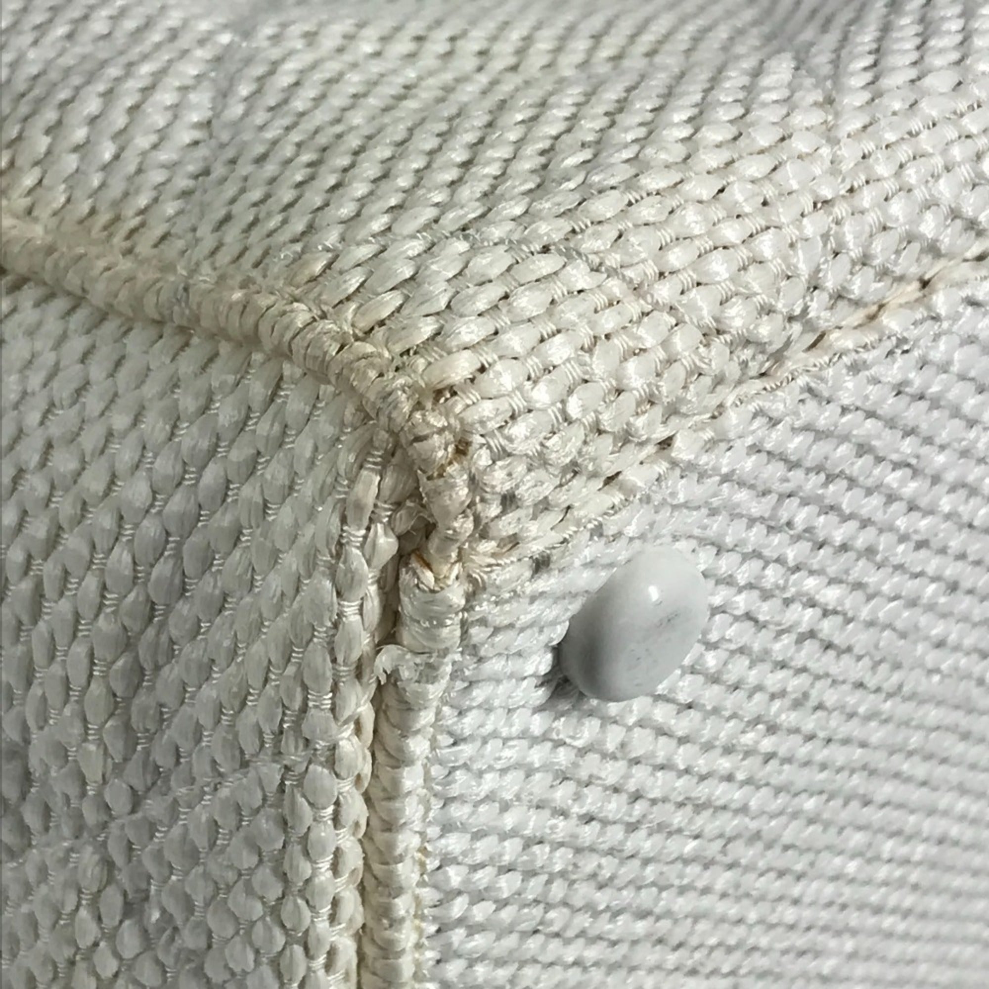 Chanel White Hemp Shoulder Bag Tote Bag (Pre-Owned)