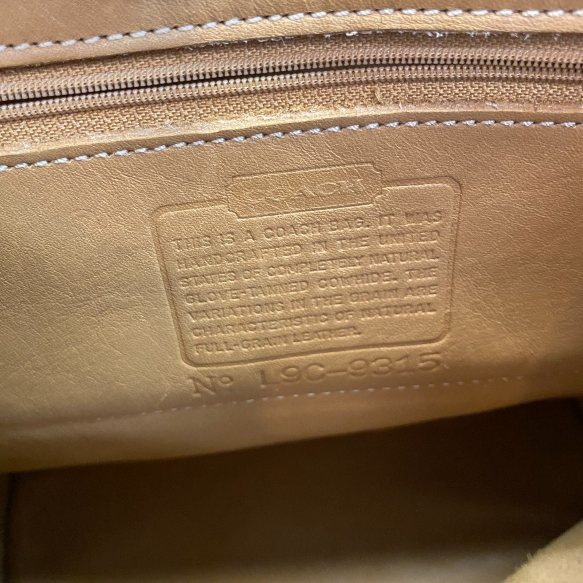Coach Beige Leather Backpack (Pre-Owned)