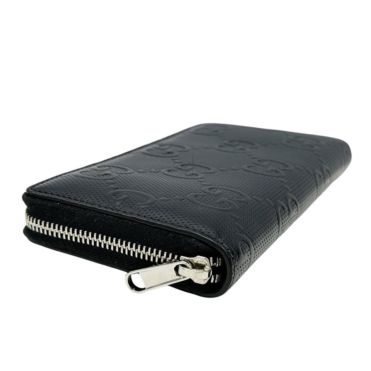 Gucci Black Leather Long Wallet (Bi-Fold) (Pre-Owned)