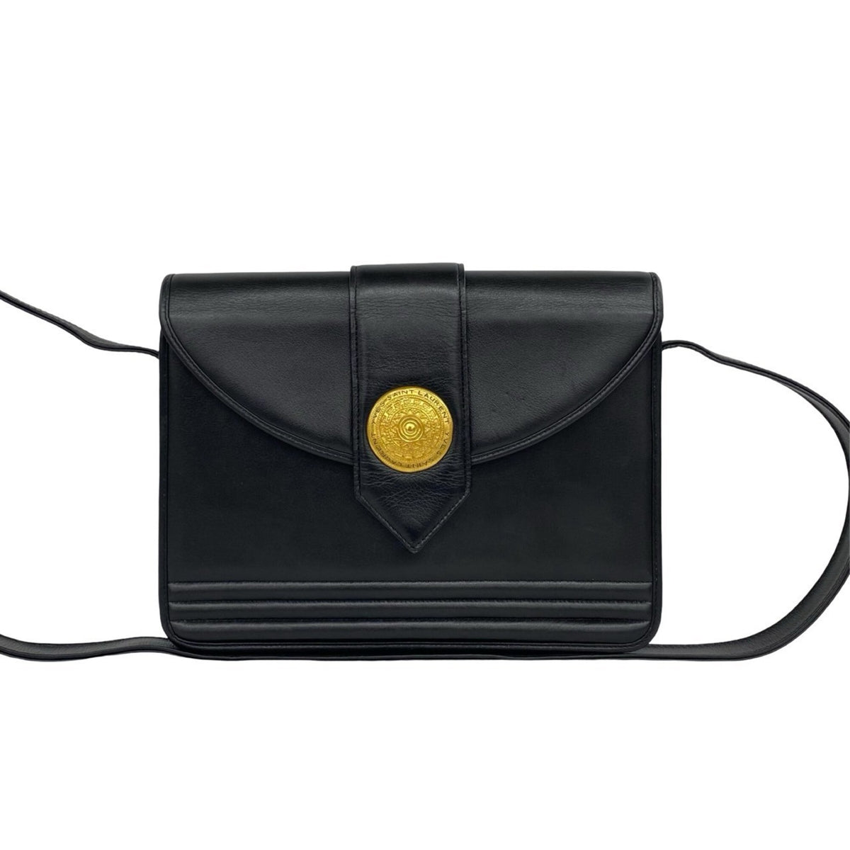 Yves Saint Laurent Black Leather Shoulder Bag (Pre-Owned)
