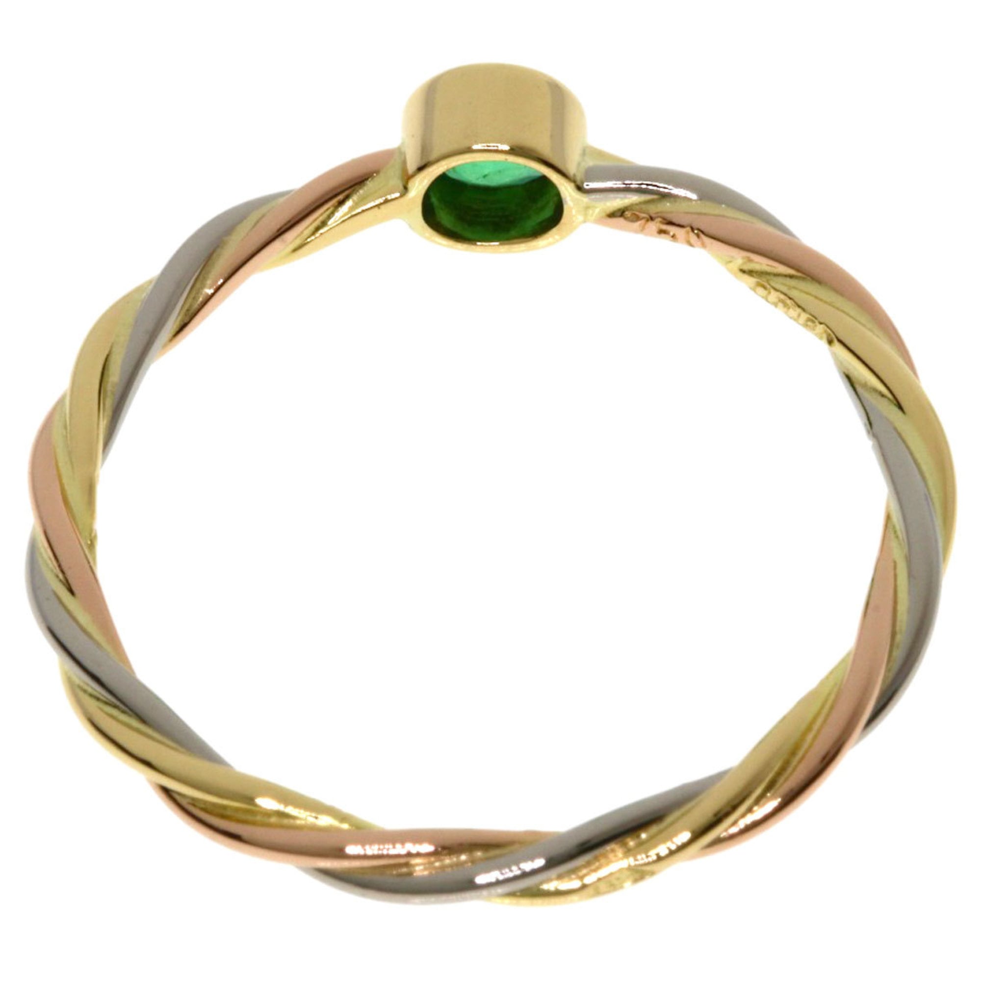 Cartier Pink White Yellow Band Ring (Pre-Owned)