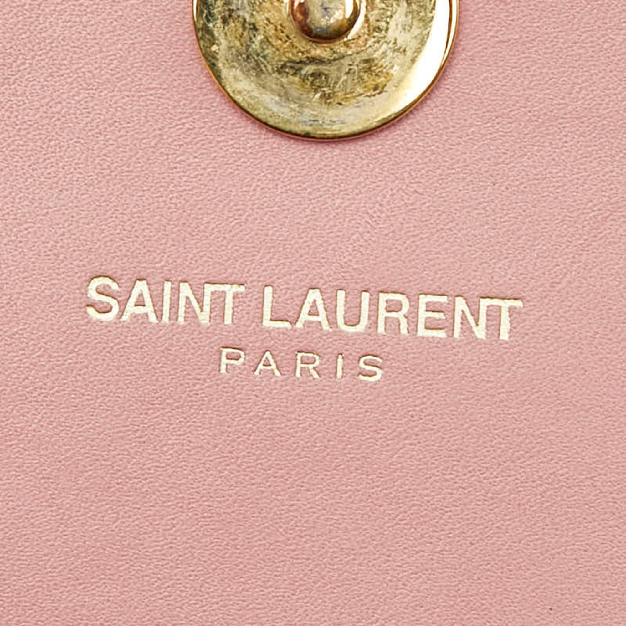 Saint Laurent Pink Leather Shoulder Bag (Pre-Owned)