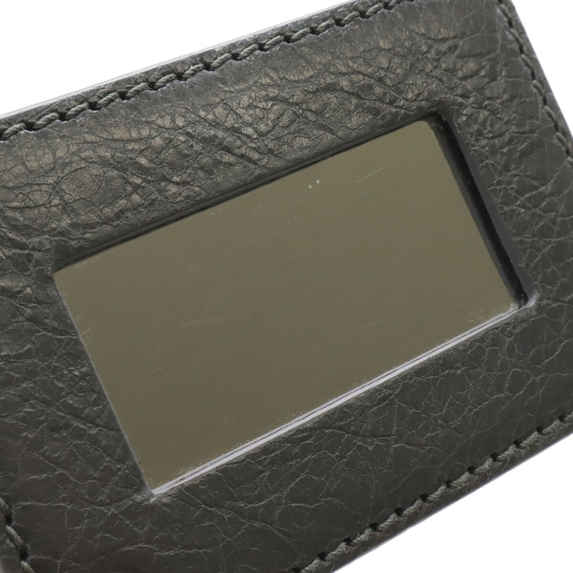 Balenciaga Giant Dark Gray Leather Clutch Bag Shoulder Bag (Pre-Owned)