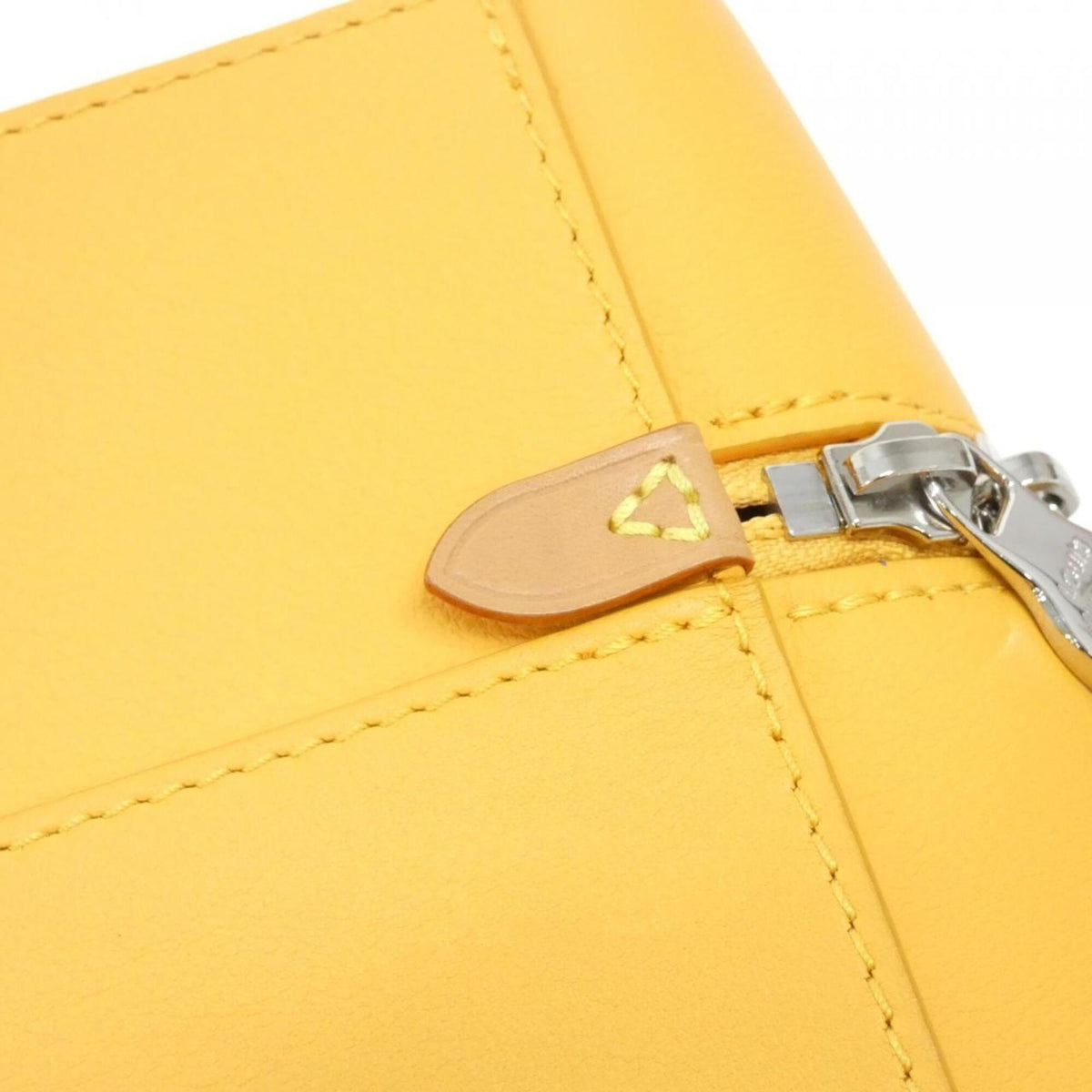 Louis Vuitton Saffron Yellow Leather Handbag (Pre-Owned)