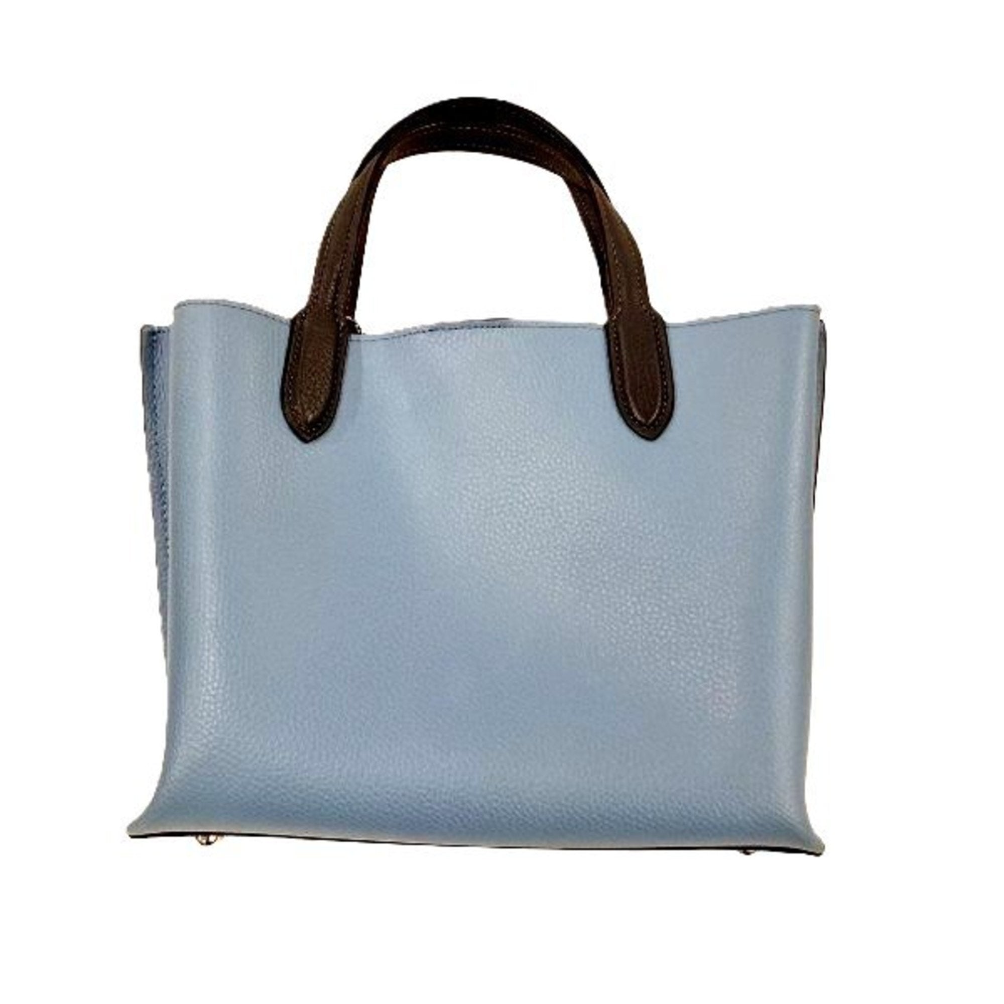 Coach Light Blue Leather Handbag Shoulder Bag (Pre-Owned)