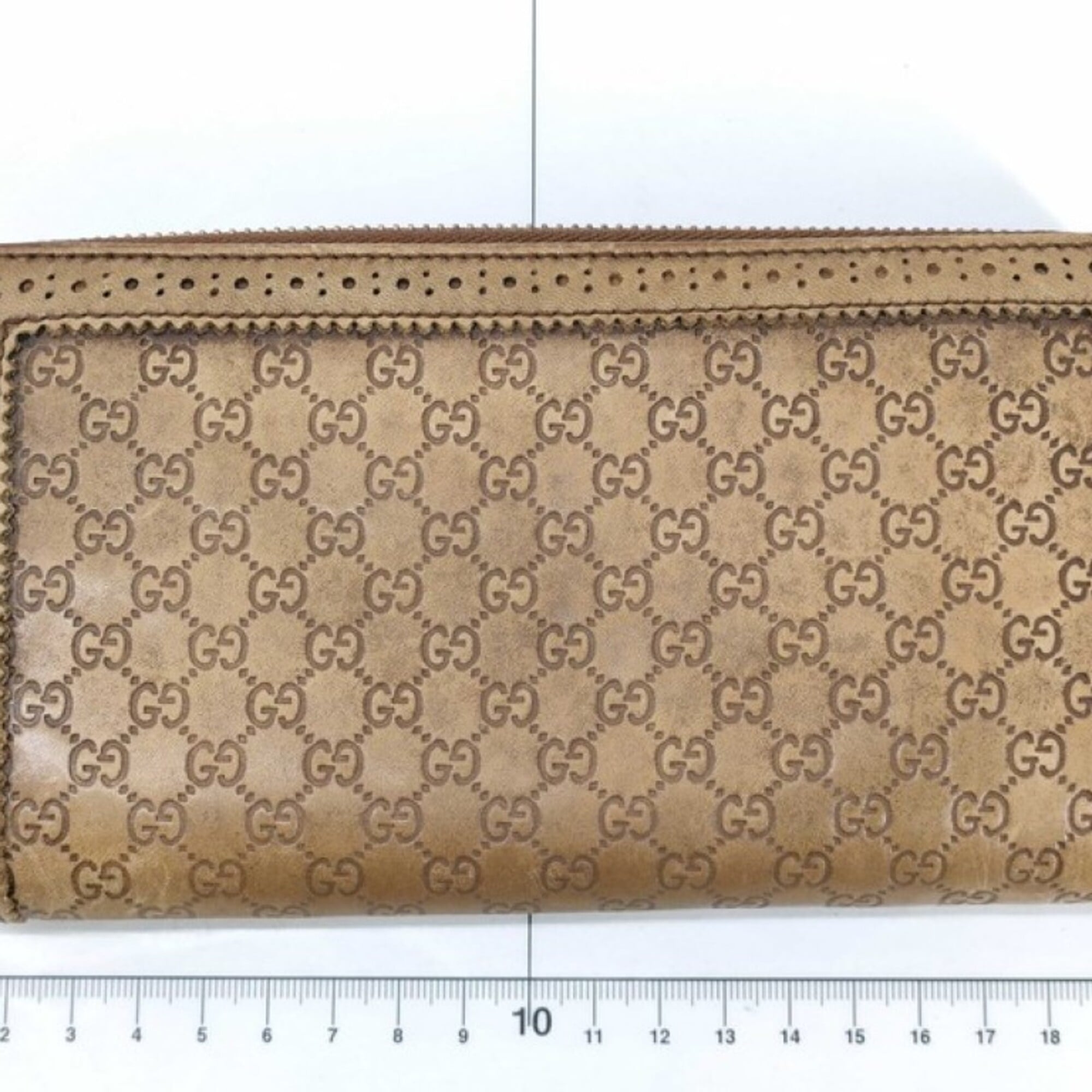 Gucci Brown Leather Coin Purse/Coin Case (Pre-Owned)
