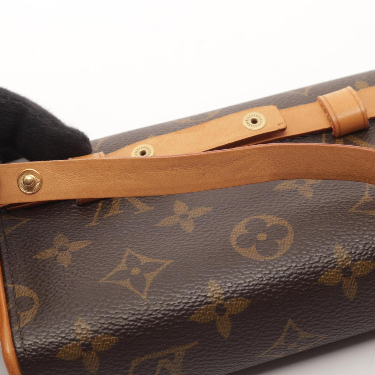 Louis Vuitton Brown Pvc Coated Canvas Leather Fanny Pack Handbag (Pre-Owned)