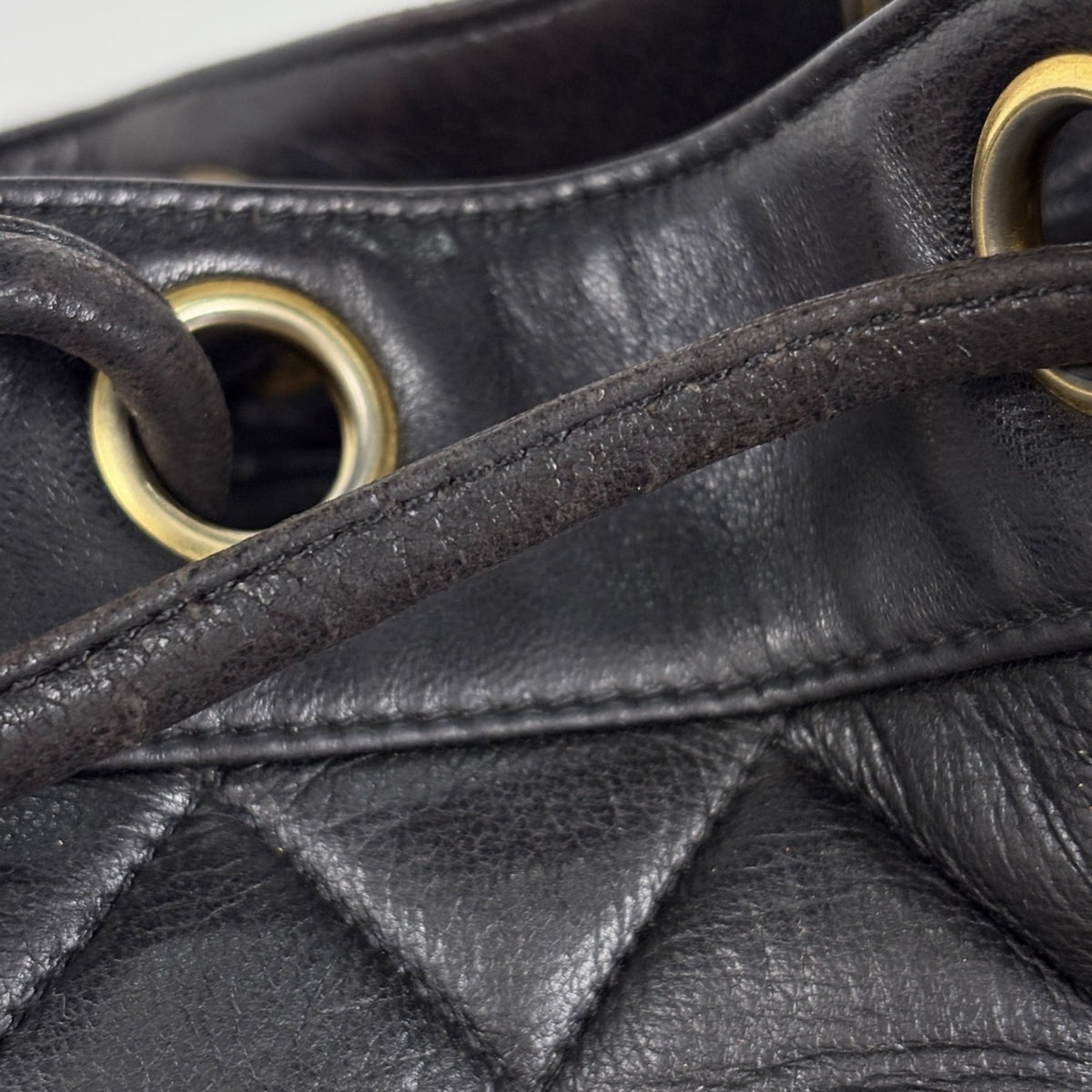 Chanel Matelasse Black Leather Backpack (Pre-Owned)