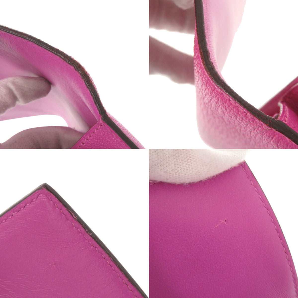 Hermes Rose Purple Chevre Leather Clutch Bag (Pre-Owned)