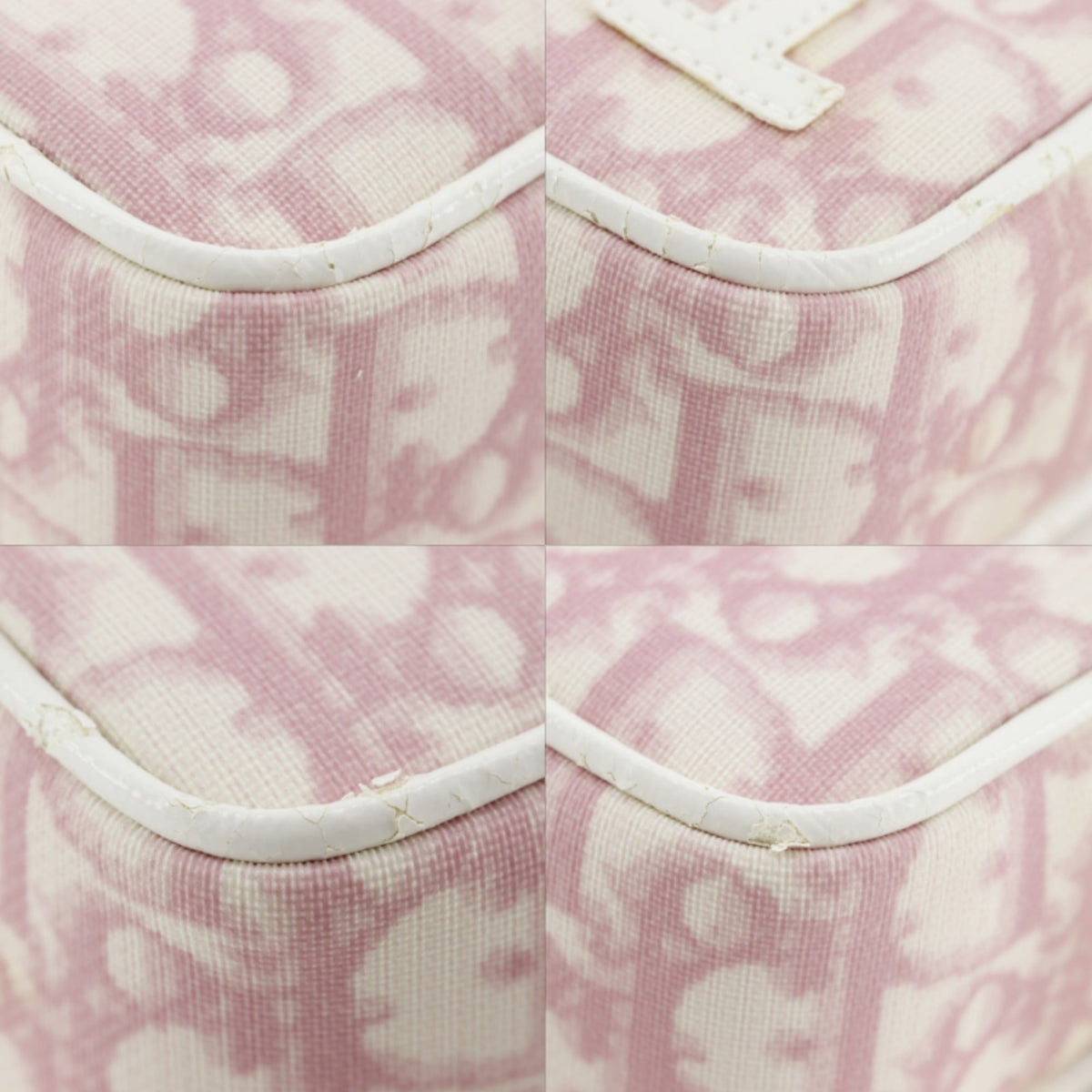 Christian Dior Trotter Pink Nylon Canvas Pouch (Pre-Owned)