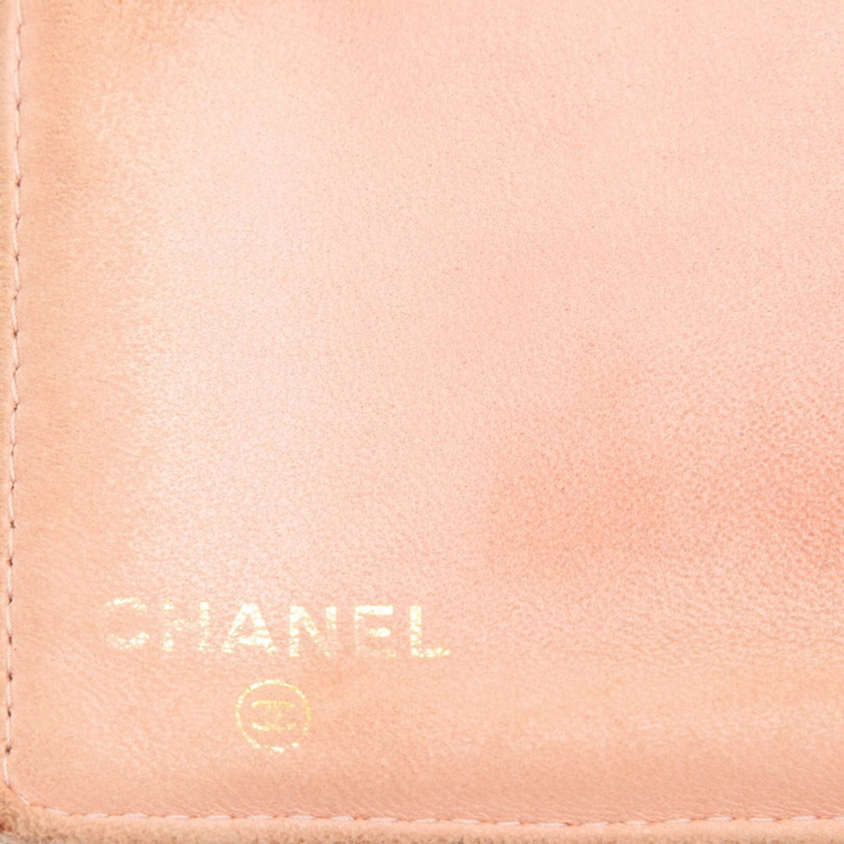 Chanel Pink Grained Calfskin Wallet (Bi-Fold) (Pre-Owned)