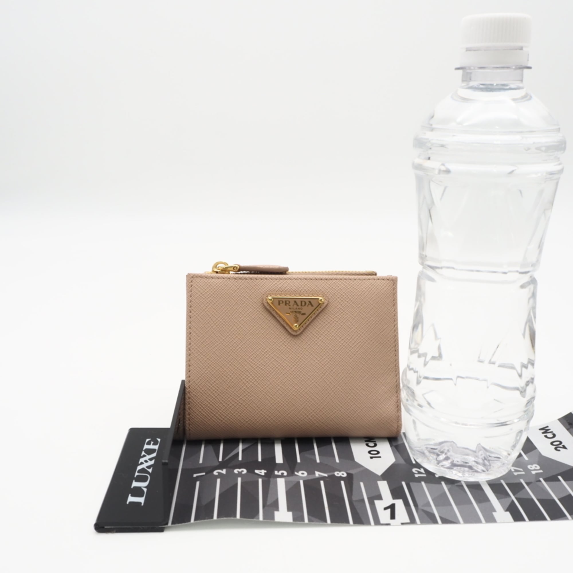 Prada Saffiano Beige Saffiano Wallet (Bi-Fold) (Pre-Owned)