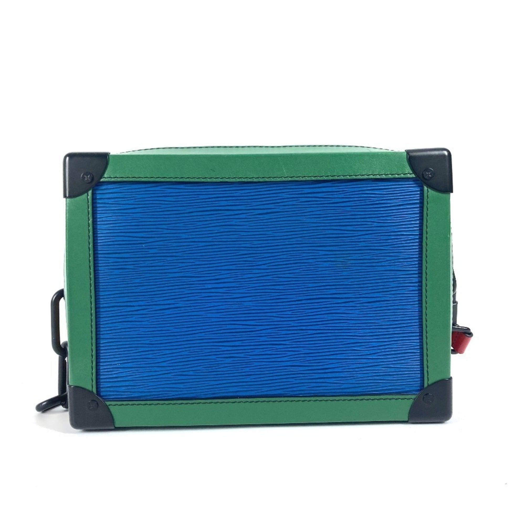 Louis Vuitton Black Blue Green Red Color Tricolor Yellow Epi Leather Pochette Shoulder Bag (Pre-Owned)