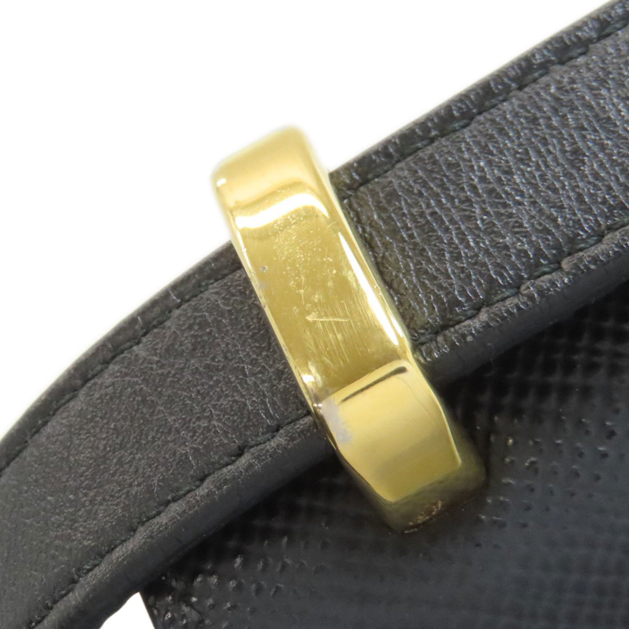 Prada Saffiano Black Saffiano Shoulder Bag (Pre-Owned)