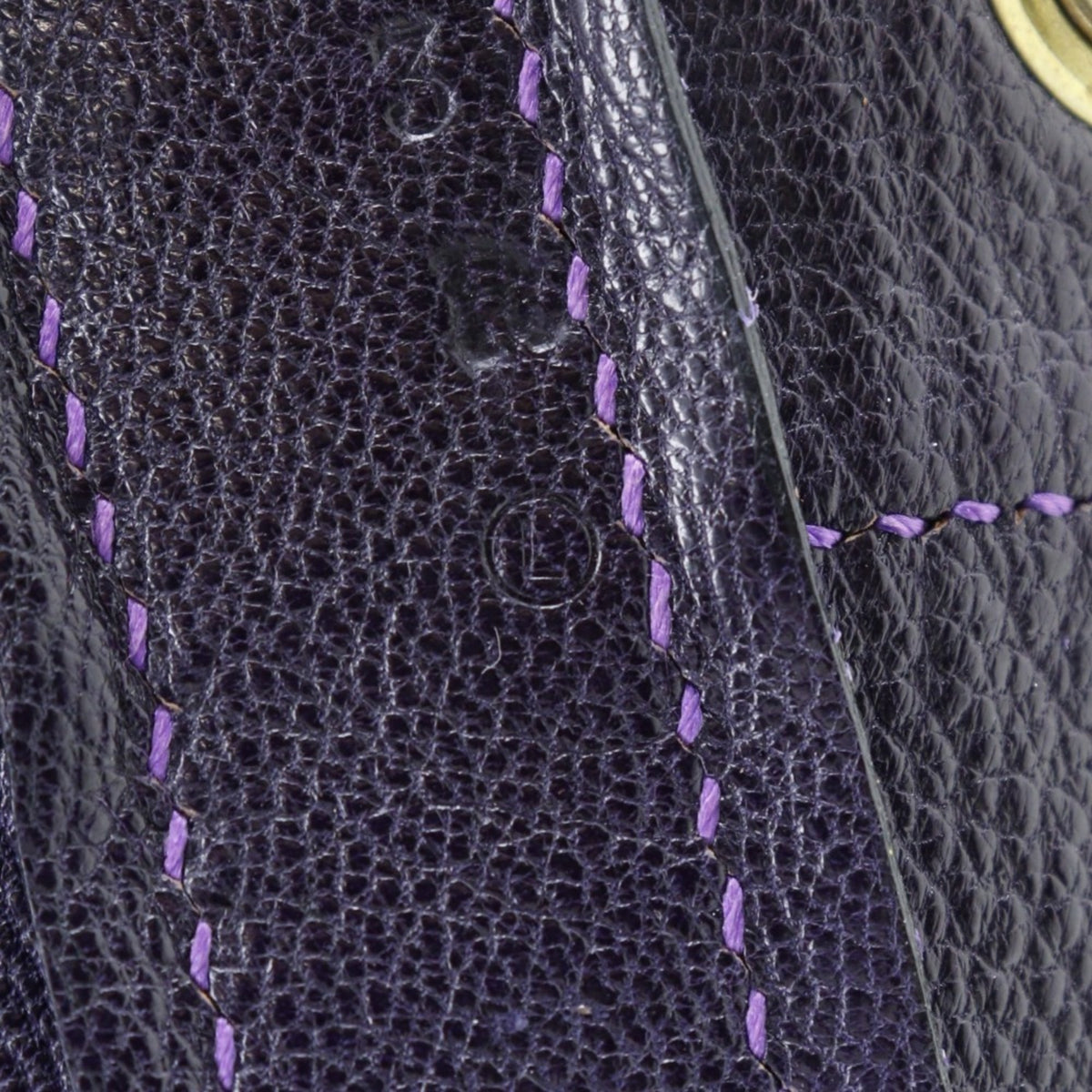 Hermes Purple Suede Shoulder Bag (Pre-Owned)