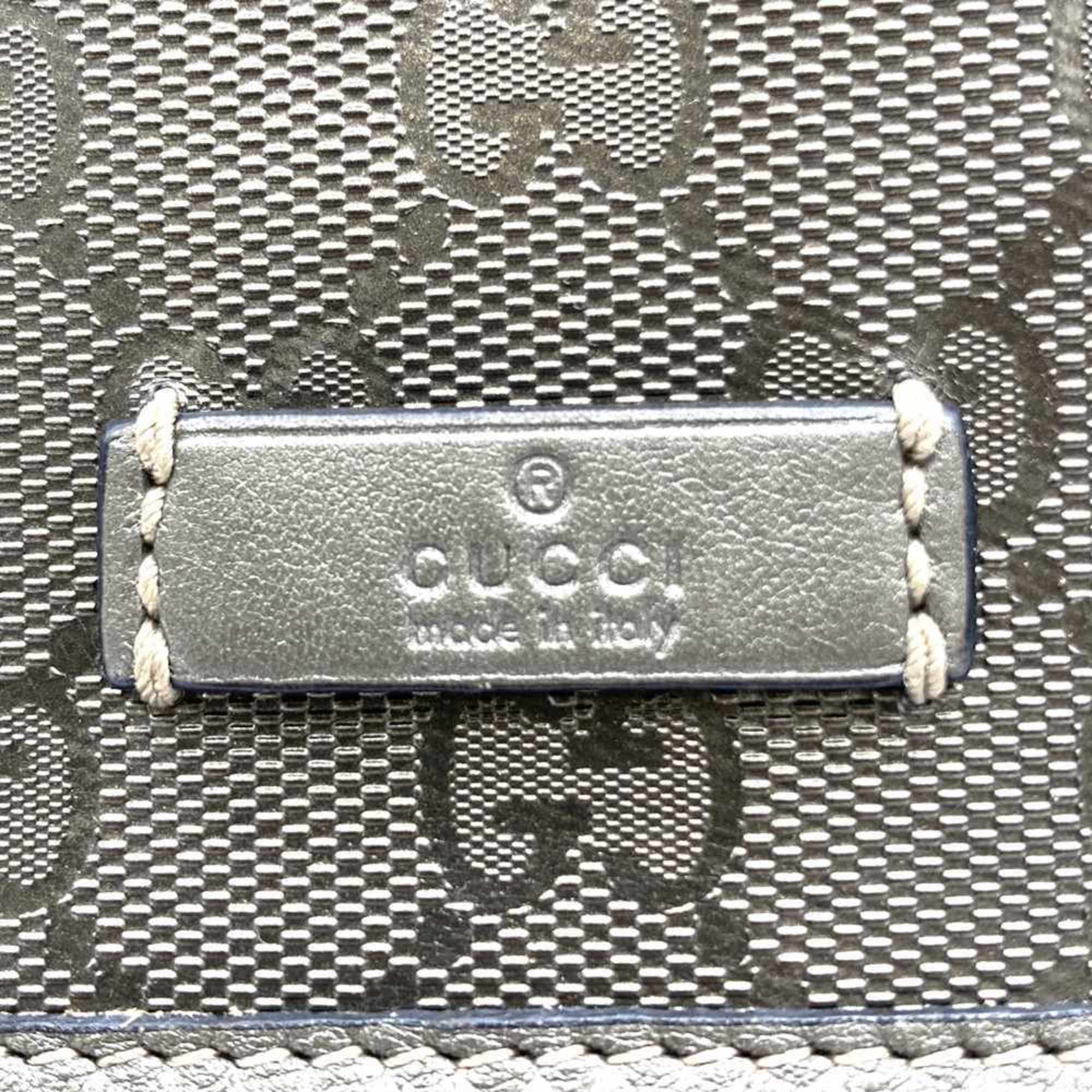 Gucci Gg Imprimé Brown Metallic Gg Imprimé Shoulder Bag (Pre-Owned)