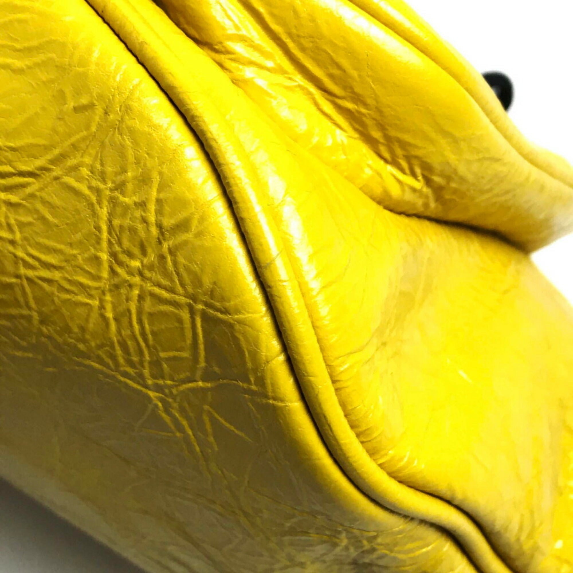 Balenciaga Yellow Leather Sling Bag (Pre-Owned)