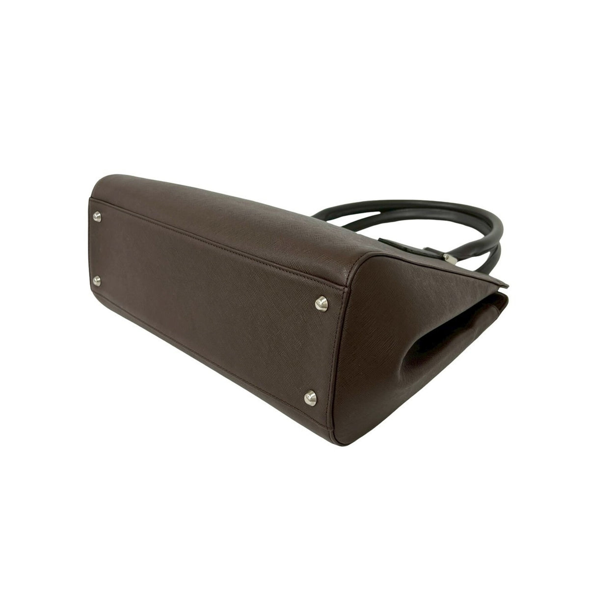 Burberry Brown Leather Handbag Tote Bag (Pre-Owned)