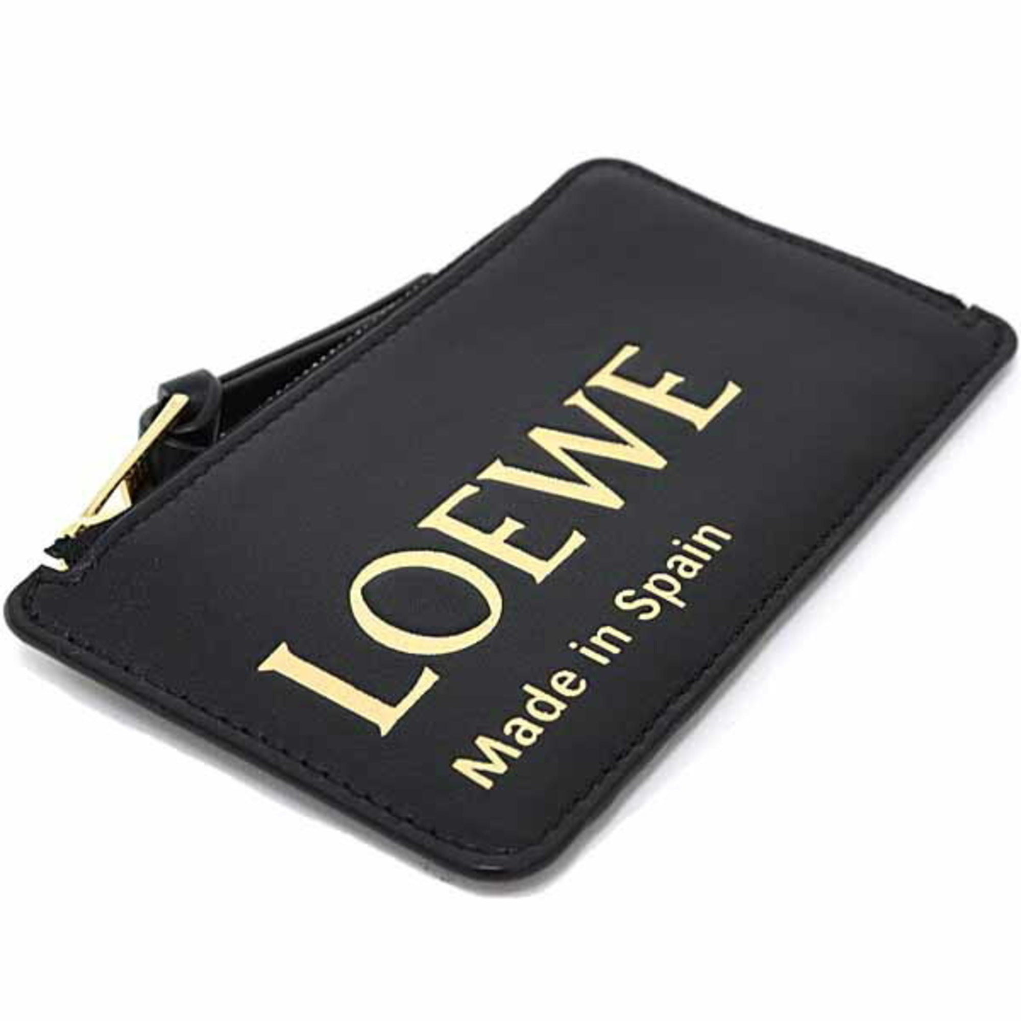Loewe Black Leather Coin Purse/Coin Case (Pre-Owned)