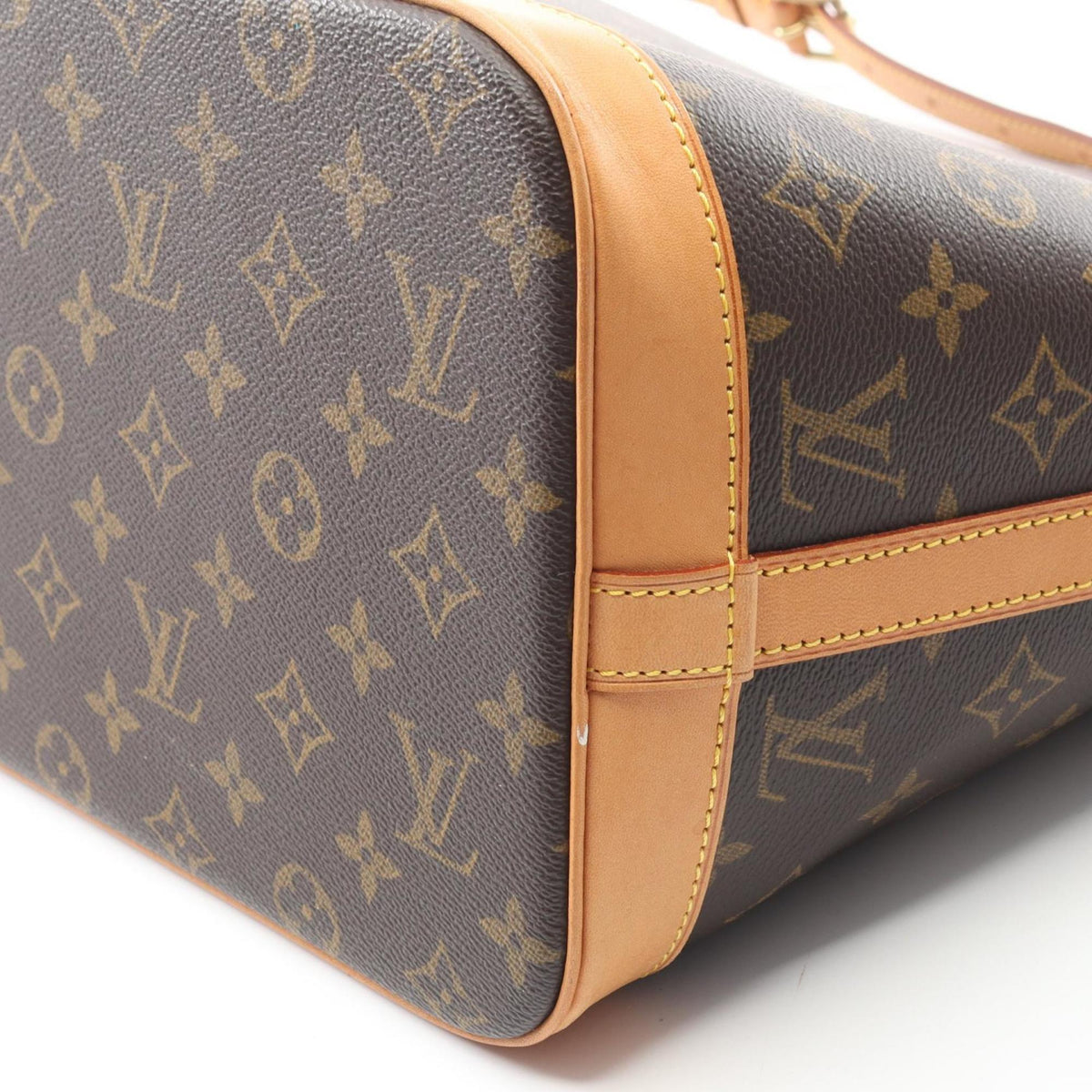 Louis Vuitton Brown Monogram Coated Canvas Leather Shoulder Bag (Pre-Owned)