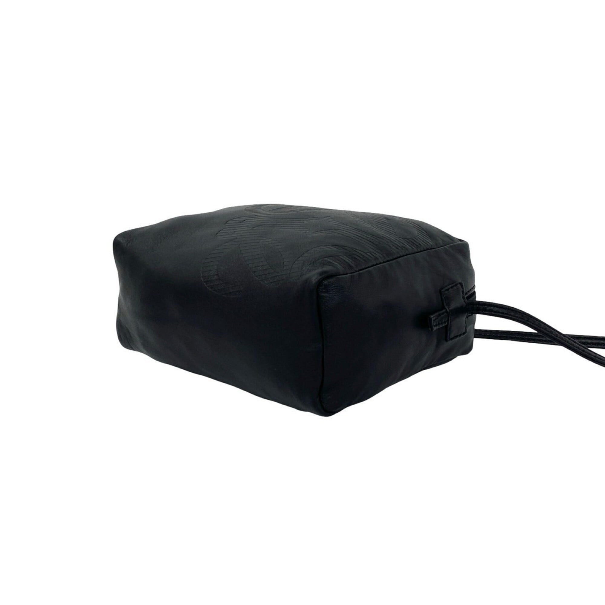Loewe Black Leather Pochette Shoulder Bag (Pre-Owned)