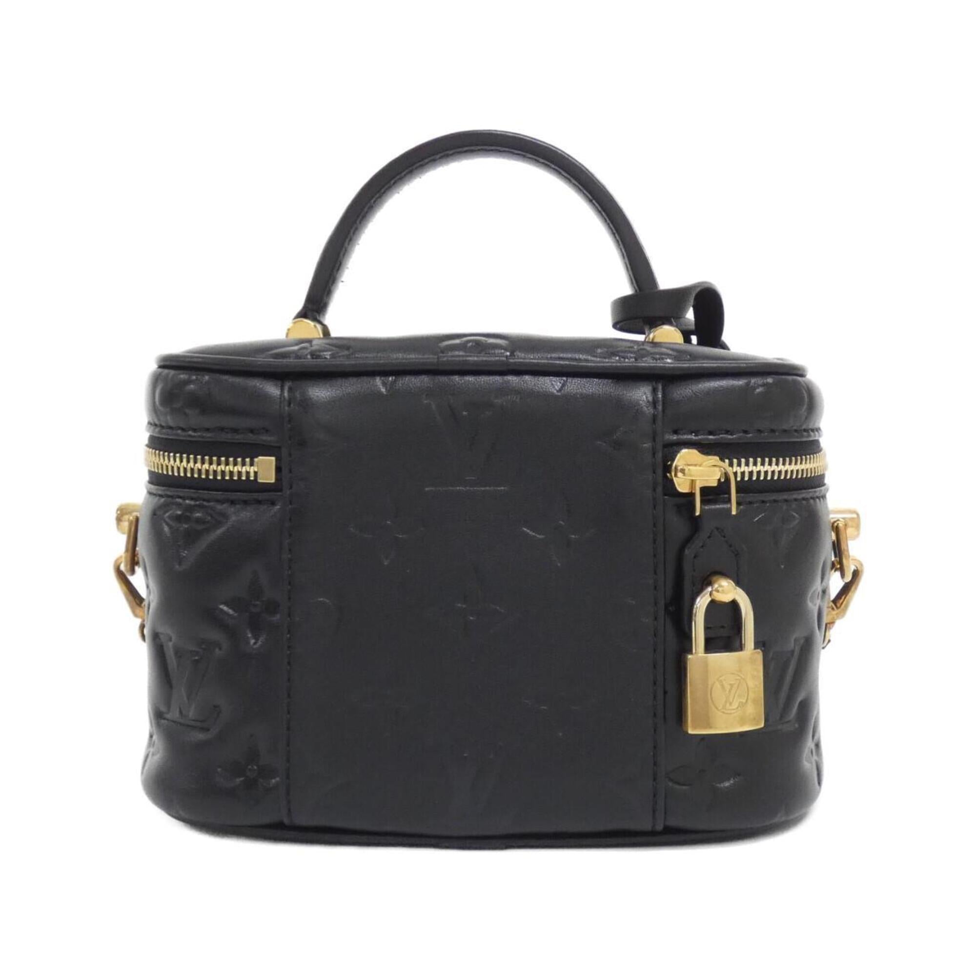 Louis Vuitton Black Leather Handbag (Pre-Owned)