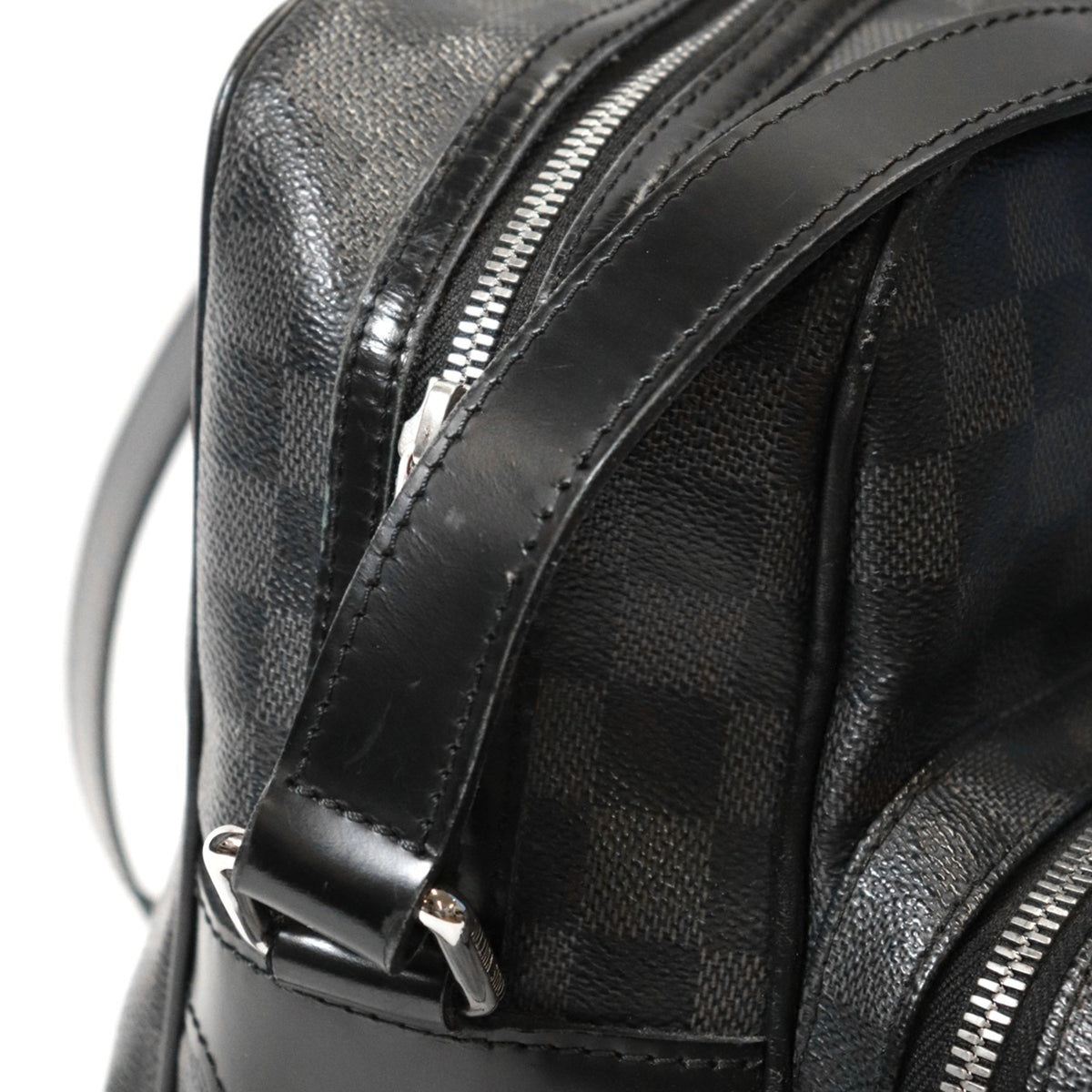 Louis Vuitton Black Damier Graphite Shoulder Bag (Pre-Owned)