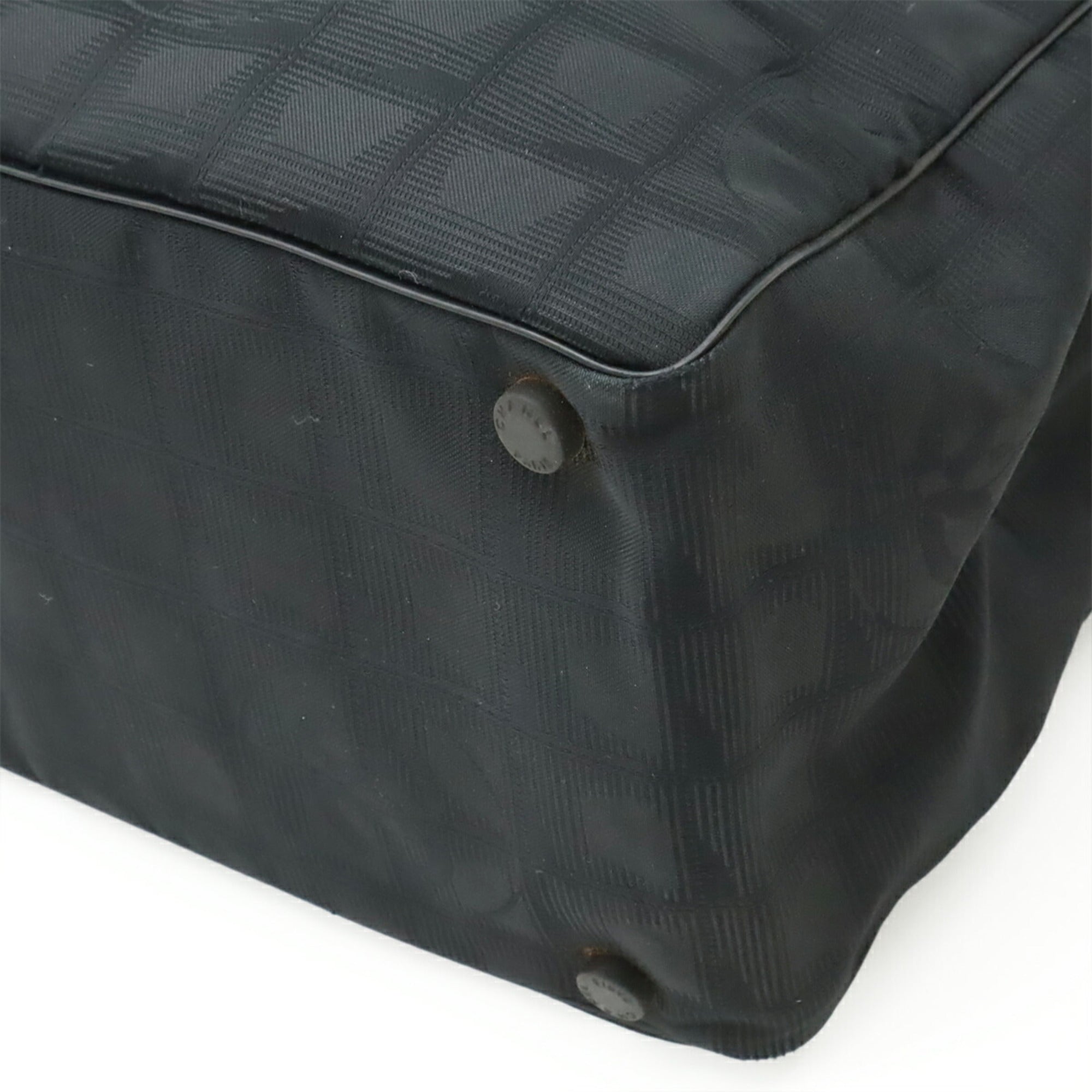 Chanel Black New Travel Line Shoulder Bag Tote Bag (Pre-Owned)