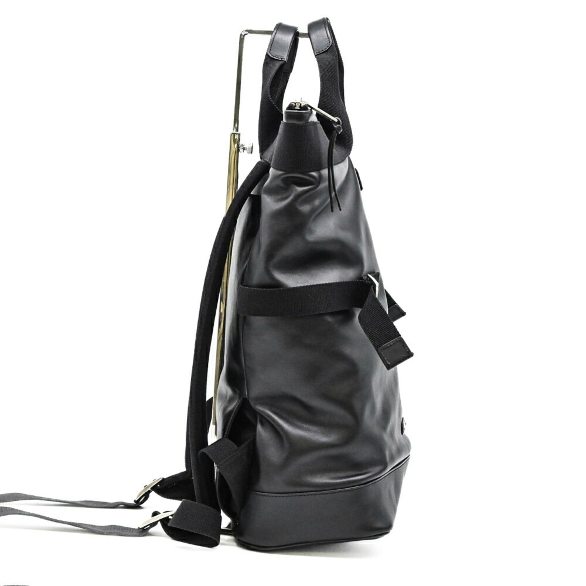 Yves Saint Laurent Black Pvc Backpack (Pre-Owned)