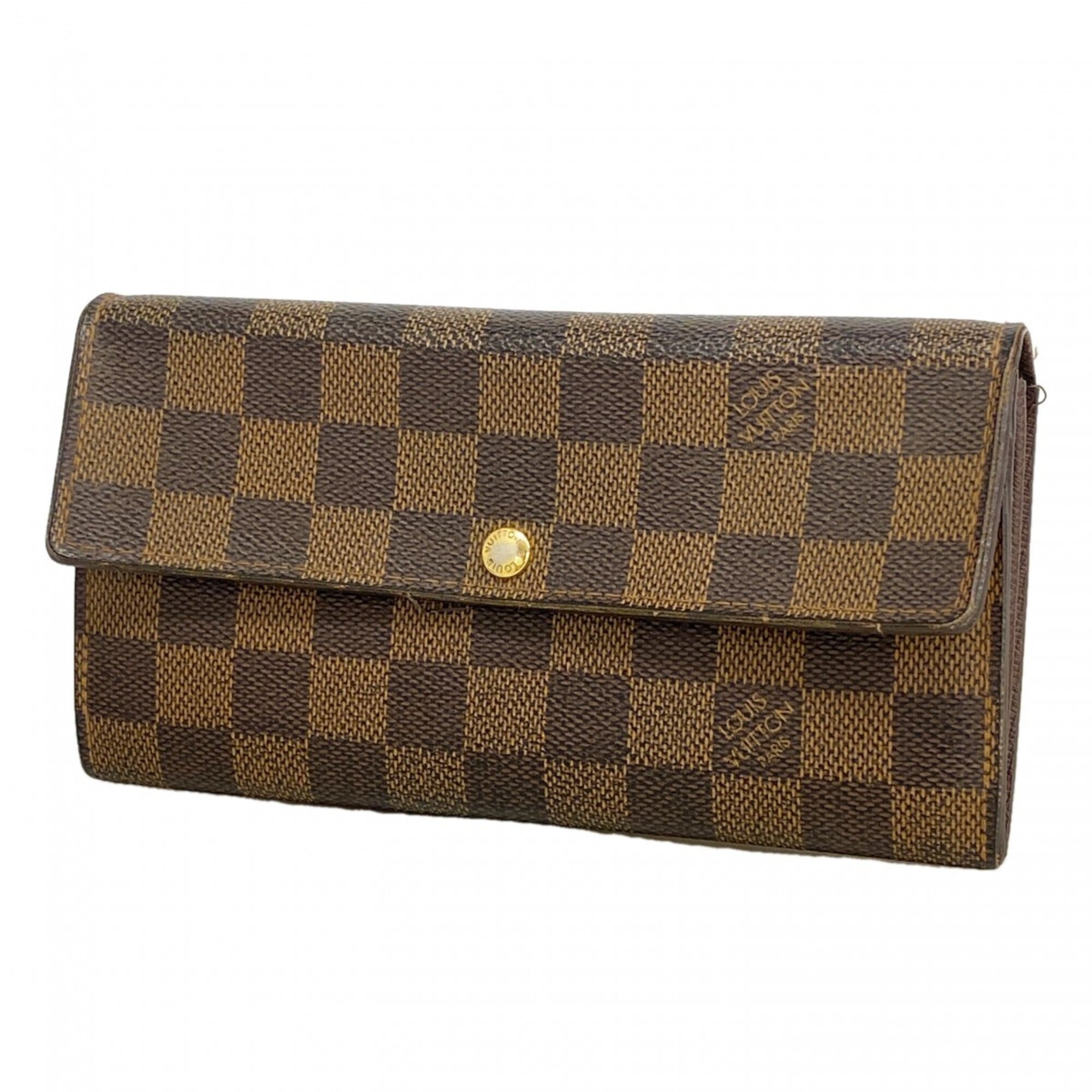 Louis Vuitton Ebene Long Wallet (Bi-Fold) (Pre-Owned)