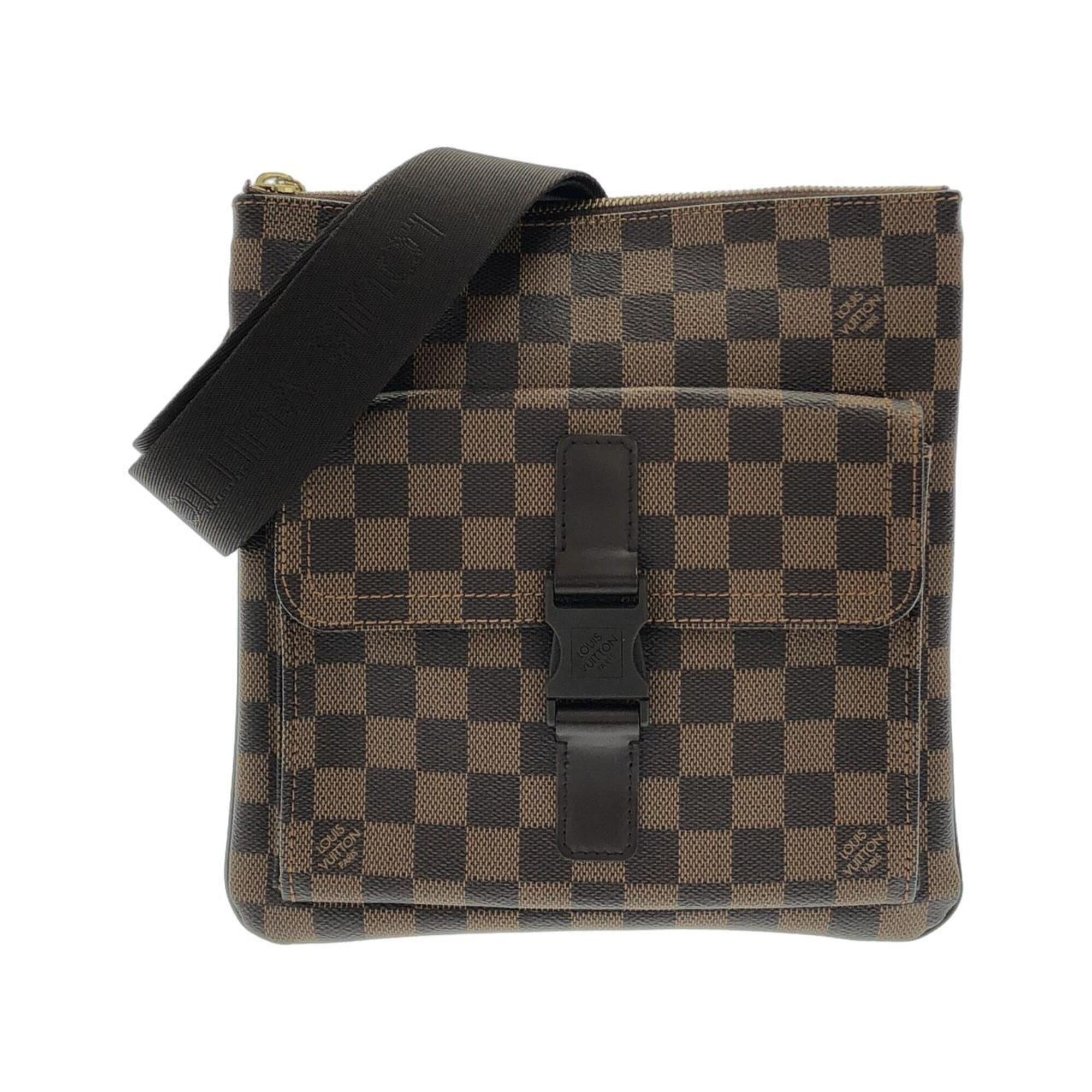 Louis Vuitton Ebene Coated Canvas Pochette Shoulder Bag (Pre-Owned)