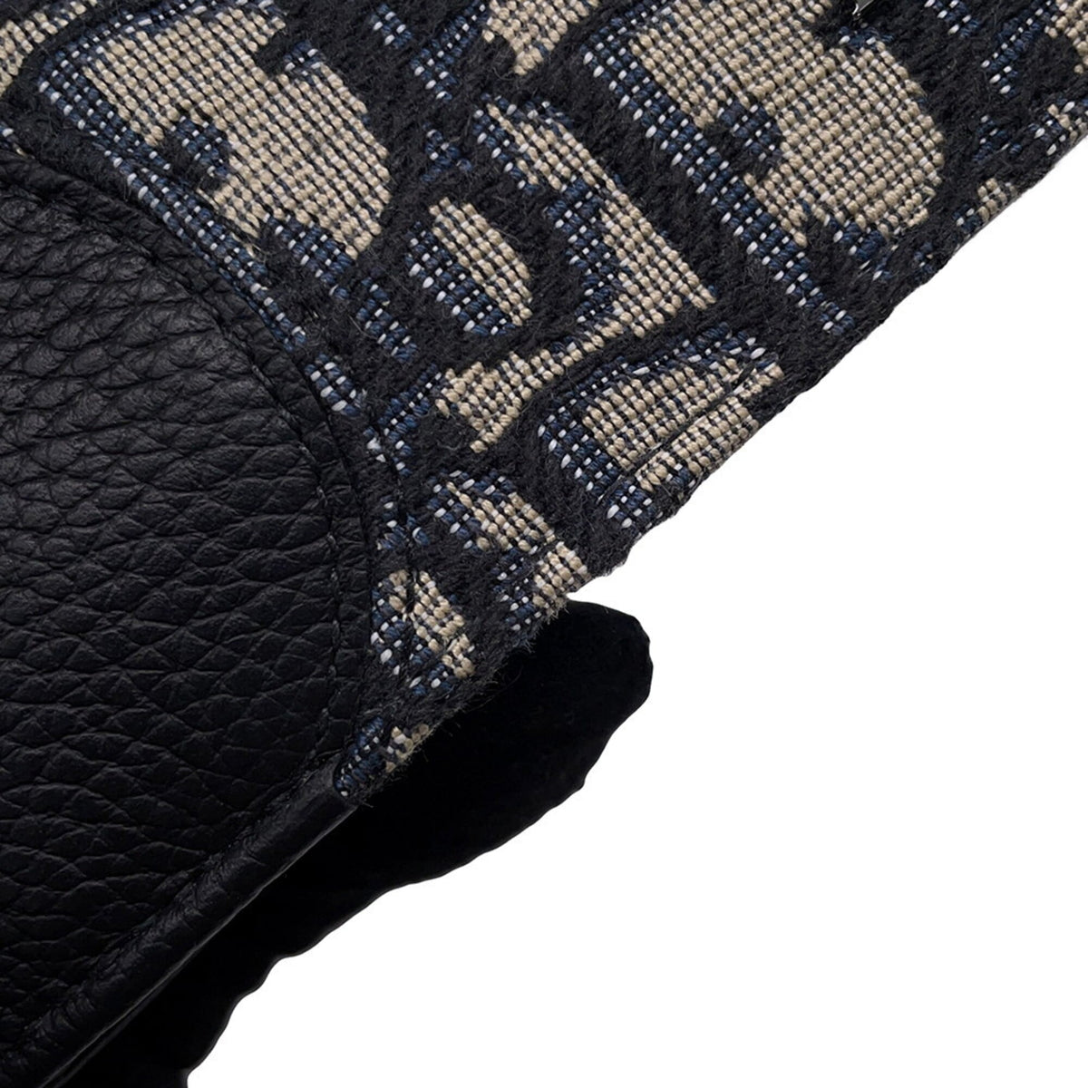 Christian Dior Beige Black Jacquard Wallet (Bi-Fold) (Pre-Owned)