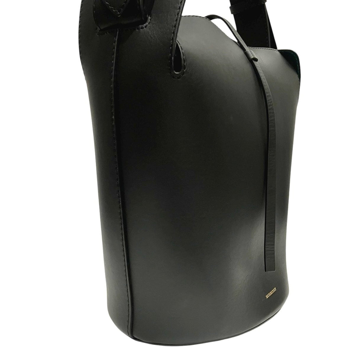Burberry Black Leather Pouch Shoulder Bag (Pre-Owned)