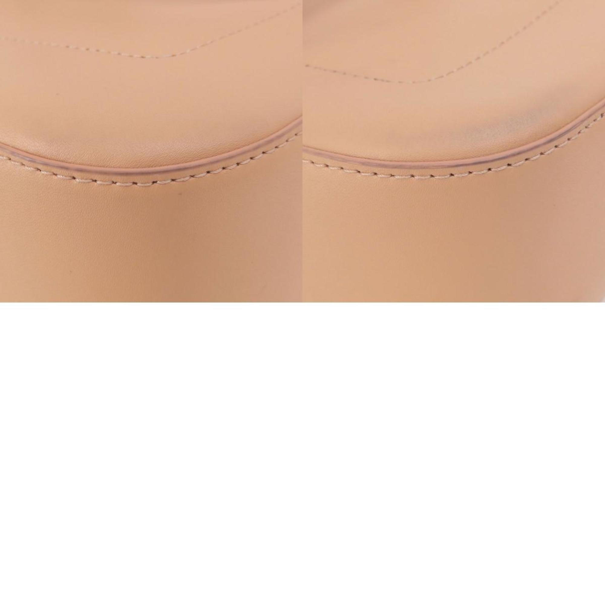 Emporio Armani Beige Leather Shoulder Bag (Pre-Owned)
