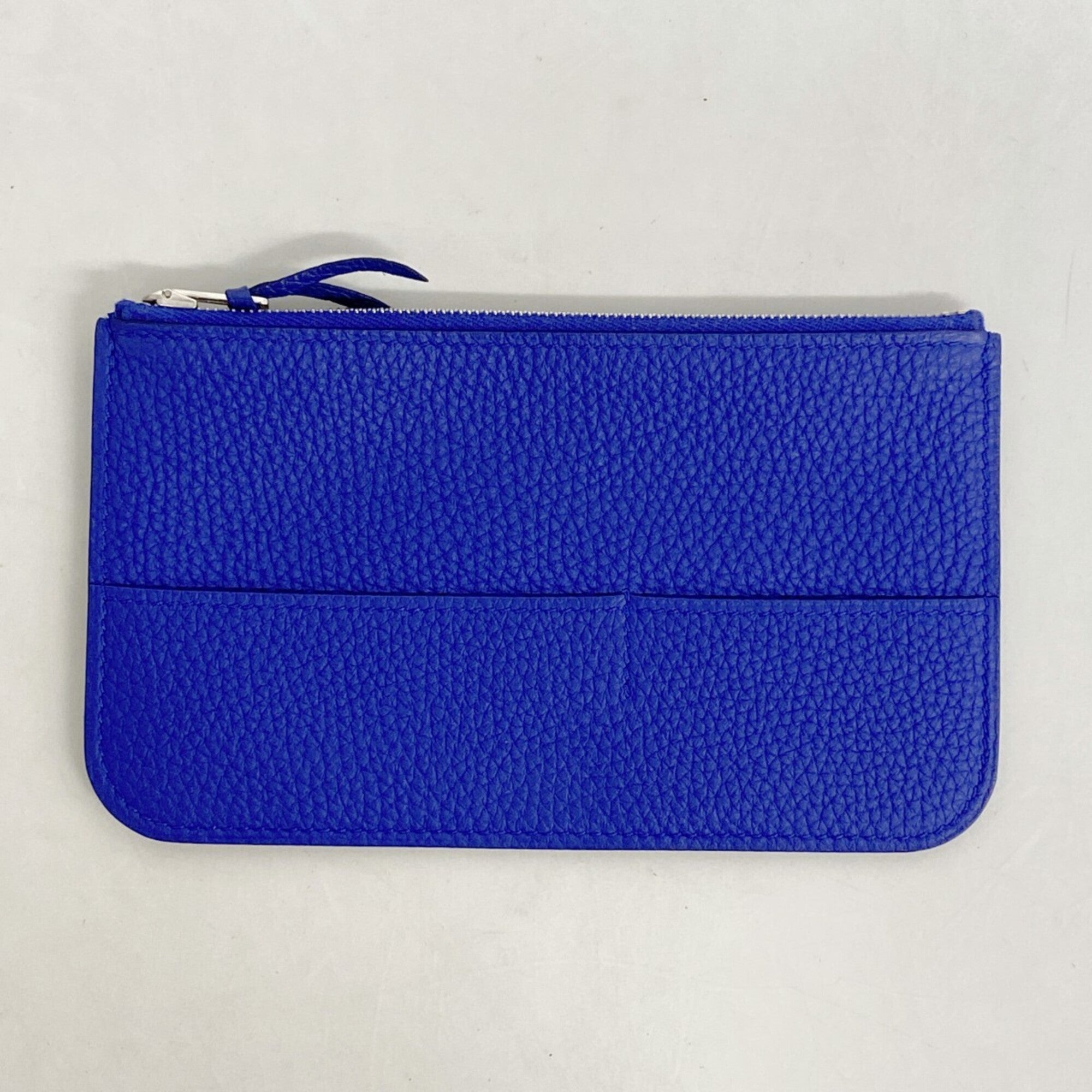 Hermes Blue Electric Togo Leather Long Wallet (Bi-Fold) (Pre-Owned)
