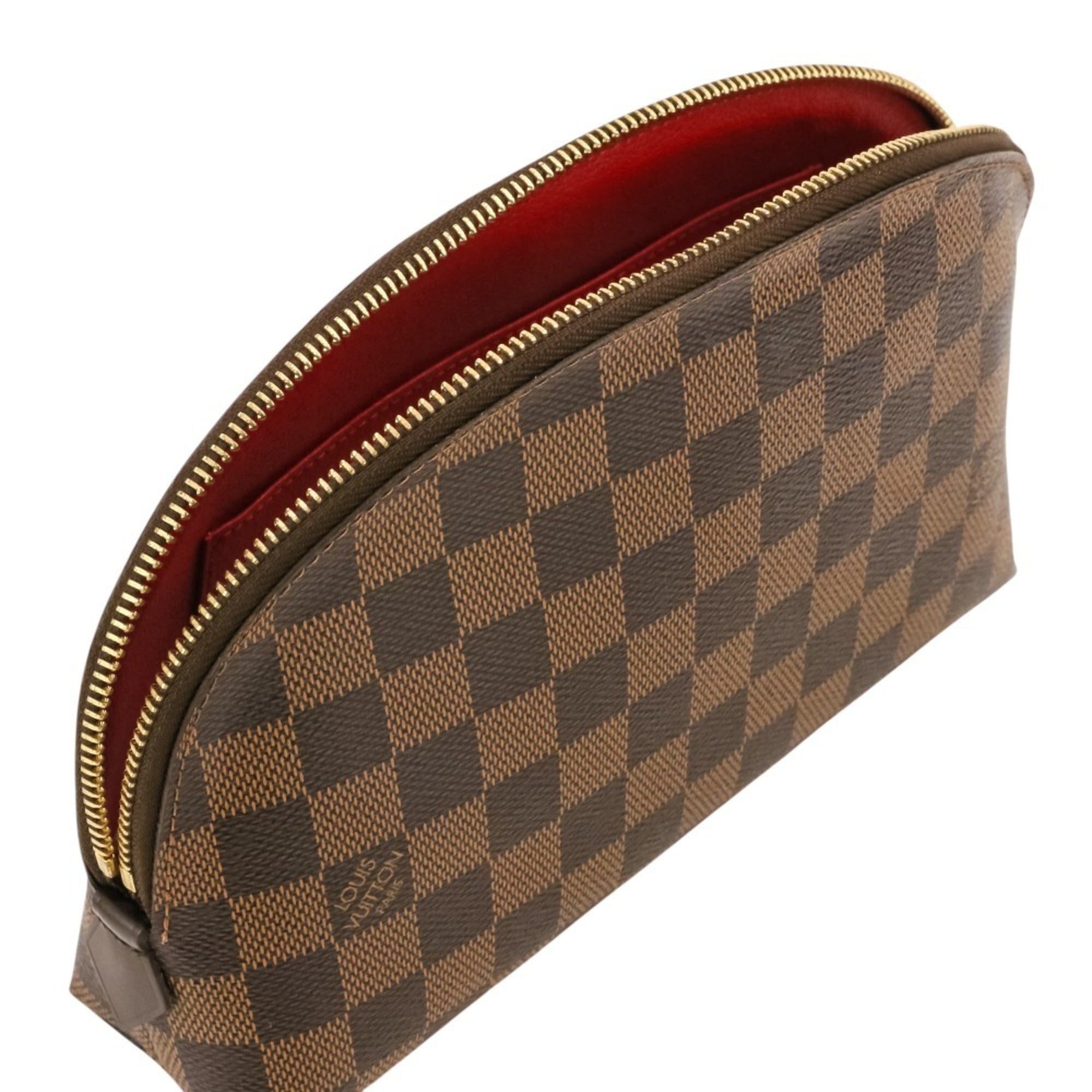 Louis Vuitton Brown Damier Canvas Handbag Pochette Pouch (Pre-Owned)
