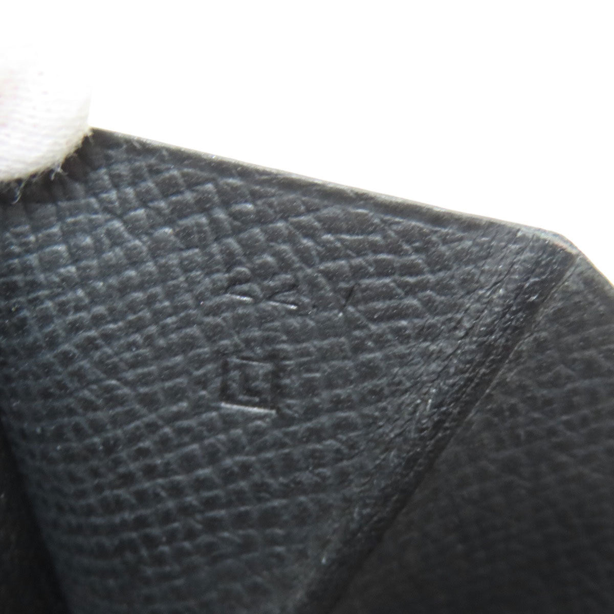 Hermes Black Epsom Leather Coin Purse/Coin Case (Pre-Owned)