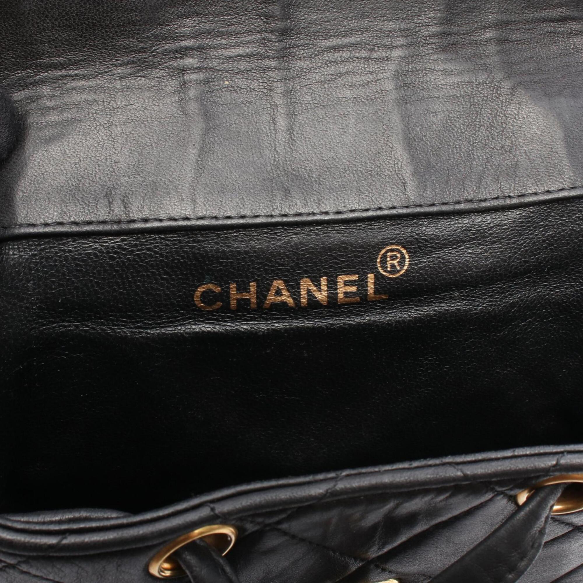 Chanel Black Leather Backpack (Pre-Owned)