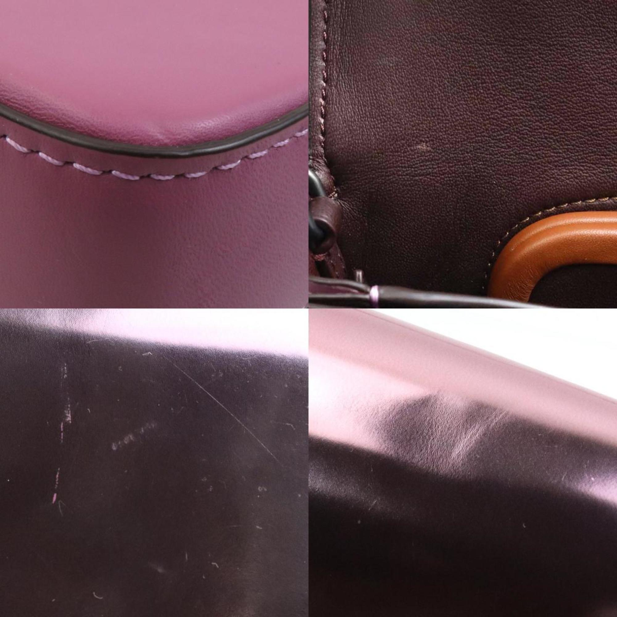 Coach Metallic Pink Leather Shoulder Bag (Pre-Owned)