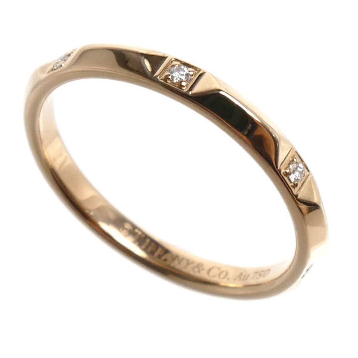 Tiffany Pink Gold (18K) Band Ring (Pre-Owned)
